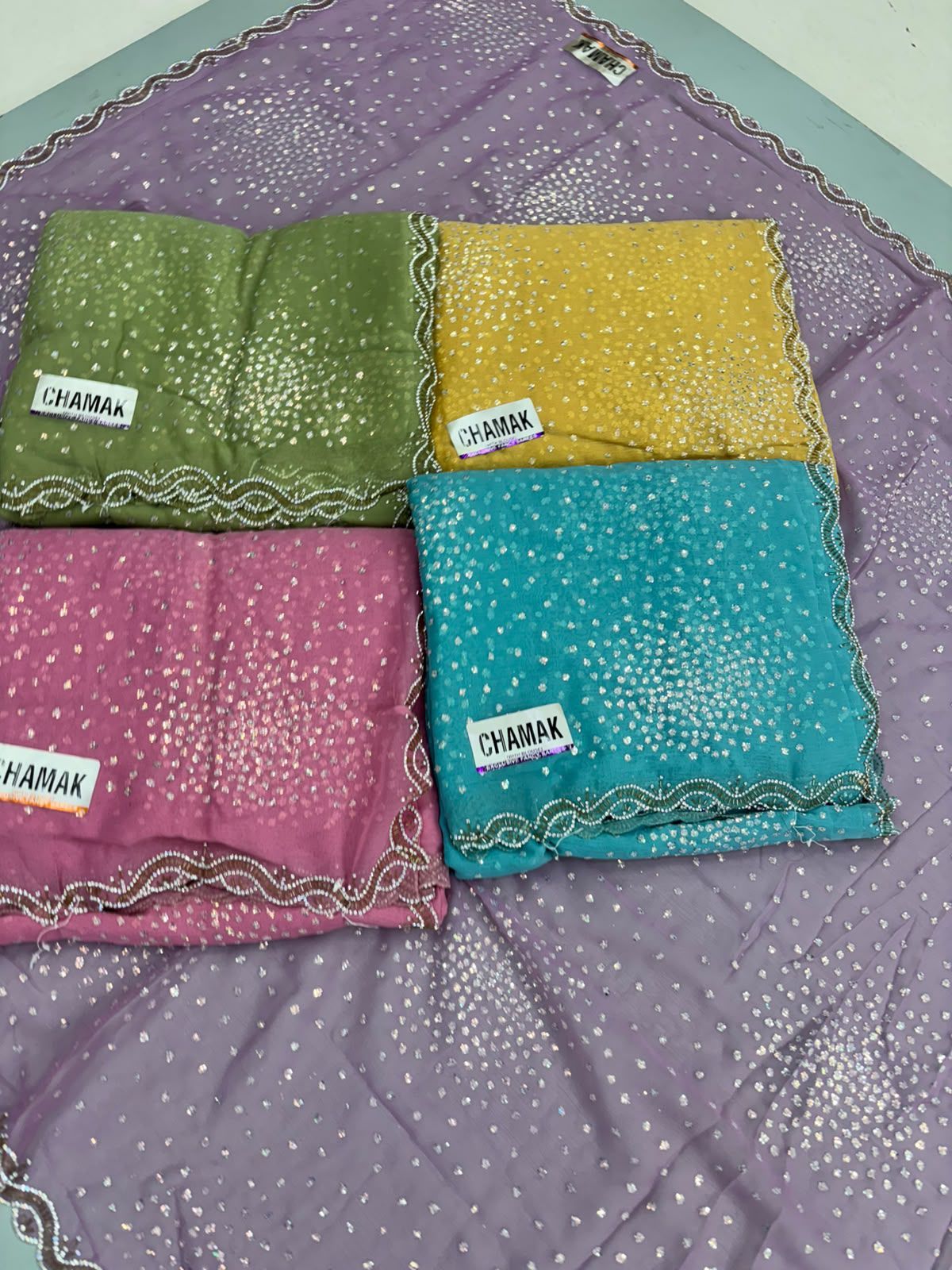 Heavy Chamak Saree