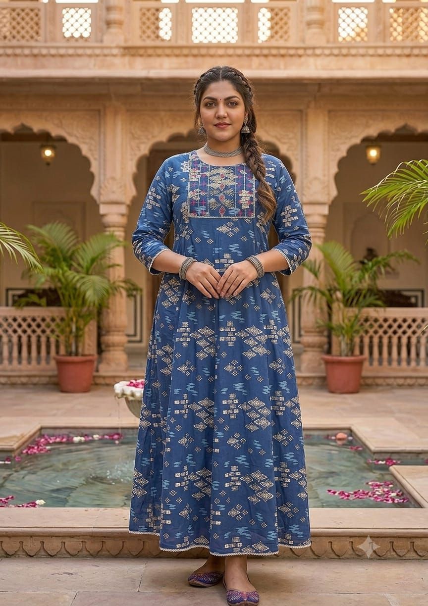 Big Size Women Long Gown