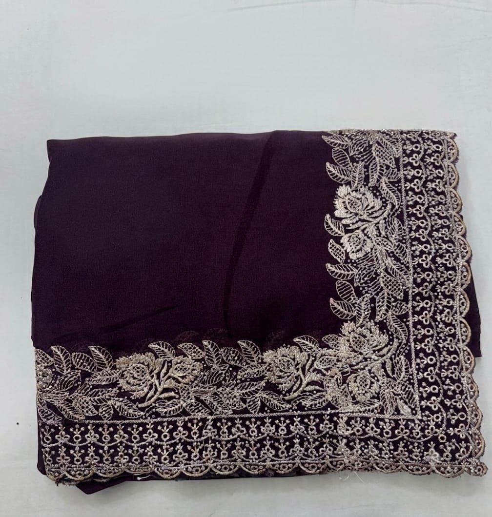 Star Georgette Running Back Blouse