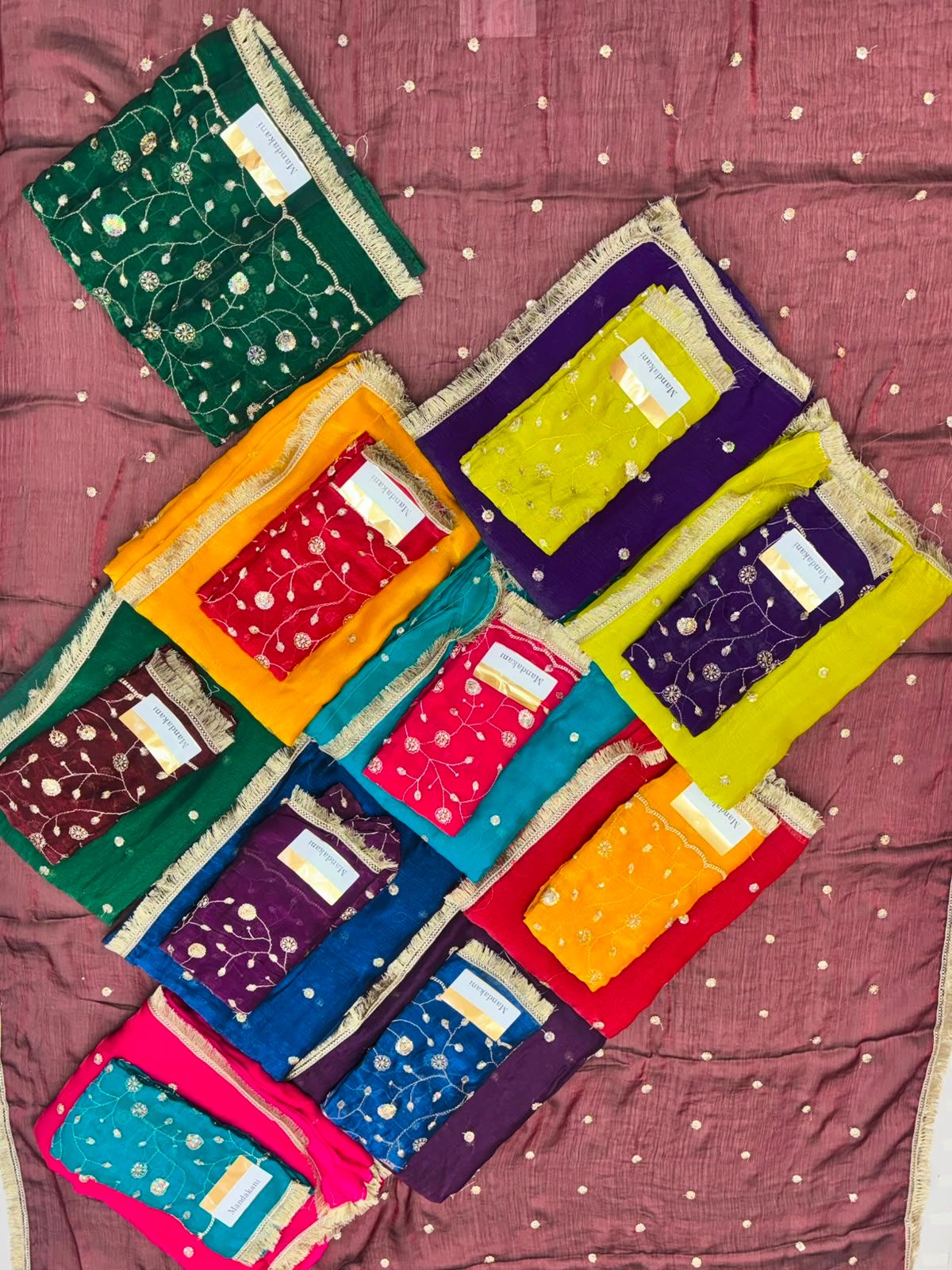 Mandakani Designer Butti Work Saree Collection