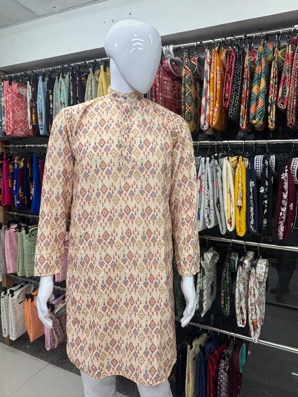 Lucknowi print kurta 