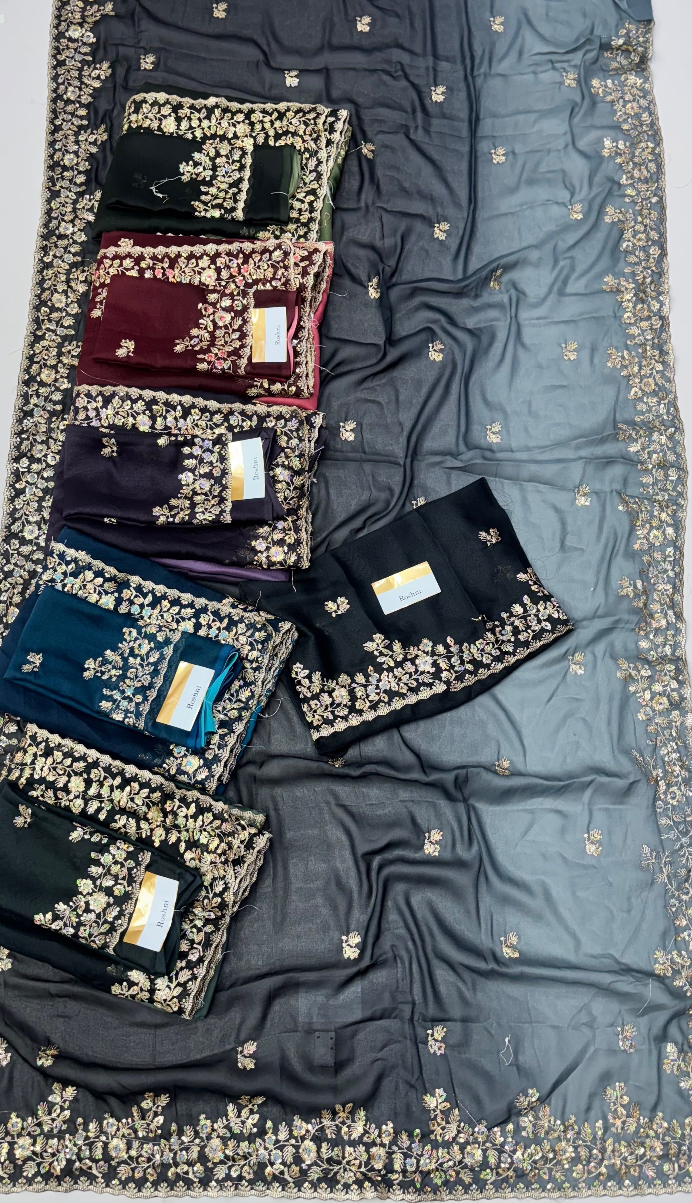 Roshni Fancy Georgette Saree
