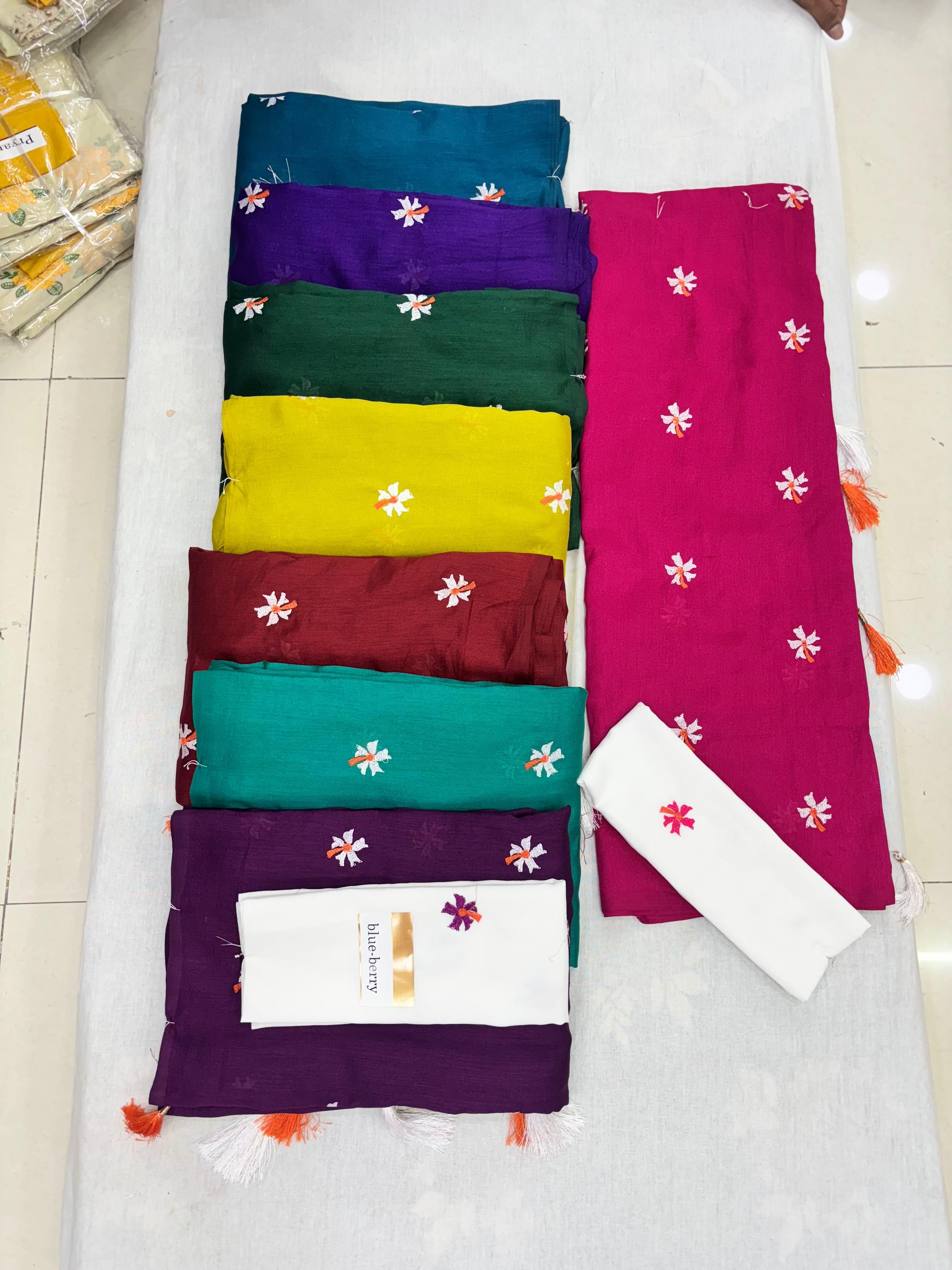 Blue - Berry Saree