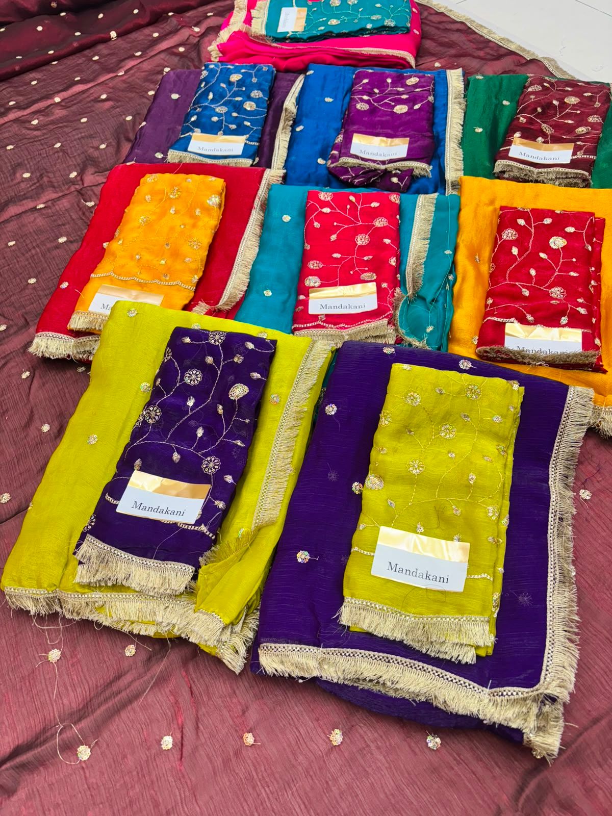 Mandakani Designer Butti Work Saree Collection