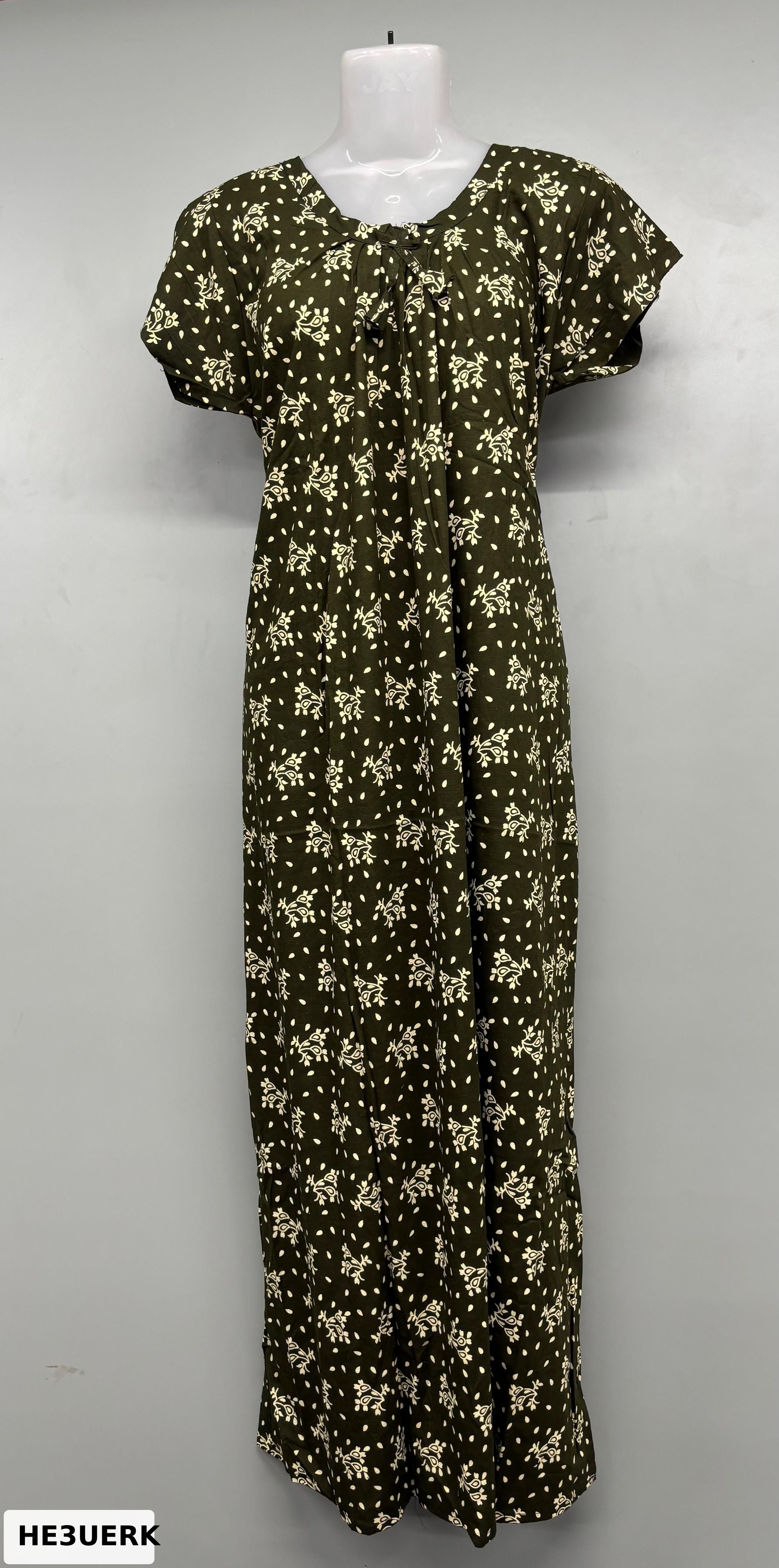 Cloth Cotton Apsara Round Neck Nighty