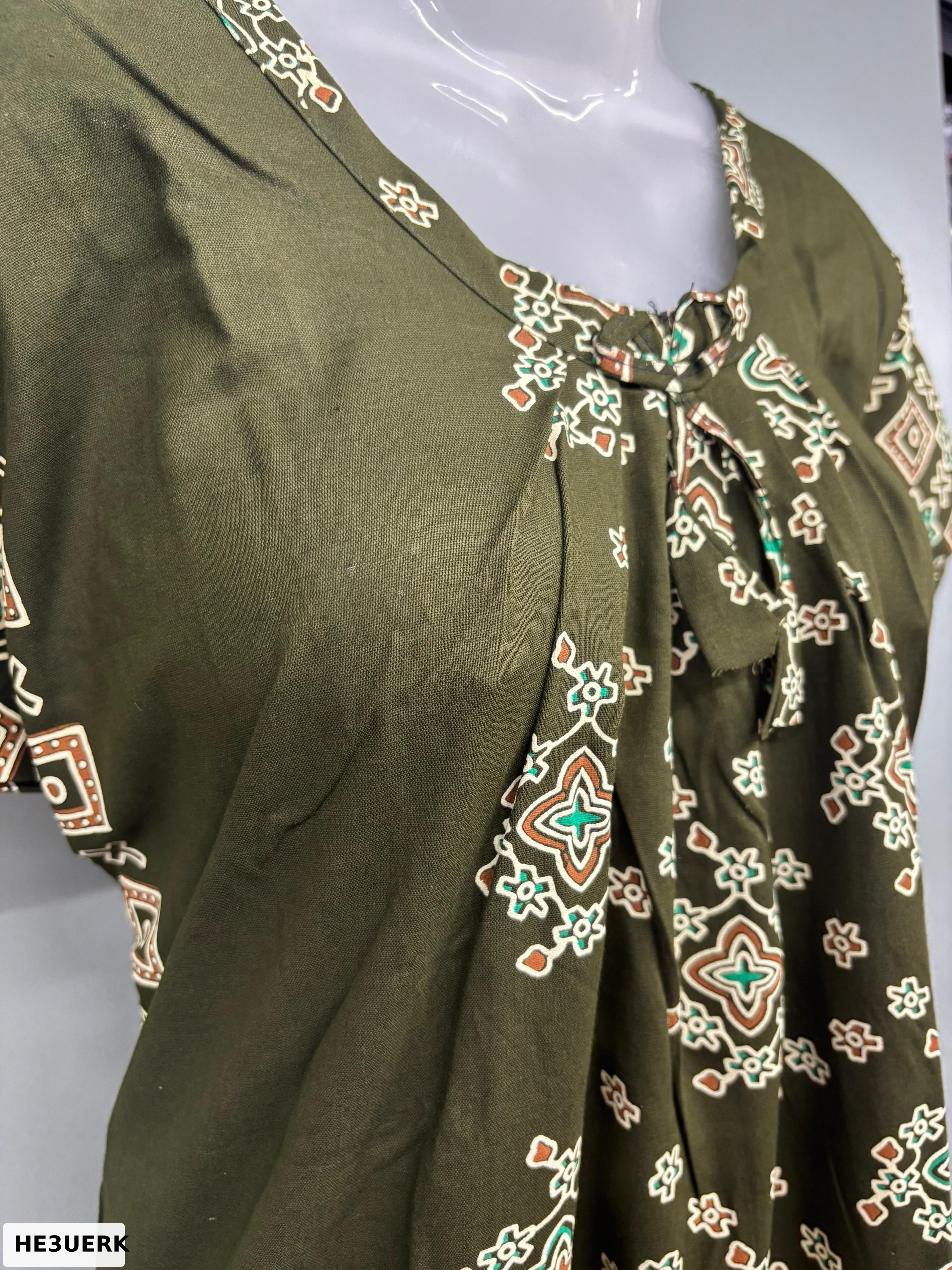 Cloth Cotton Apsara Round Neck Nighty