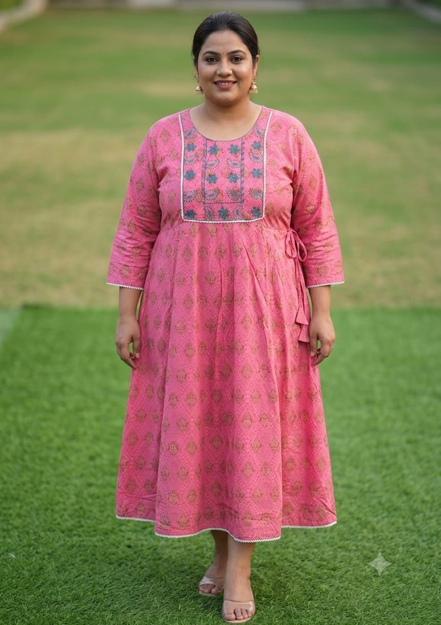 Big Size Women Long Gown
