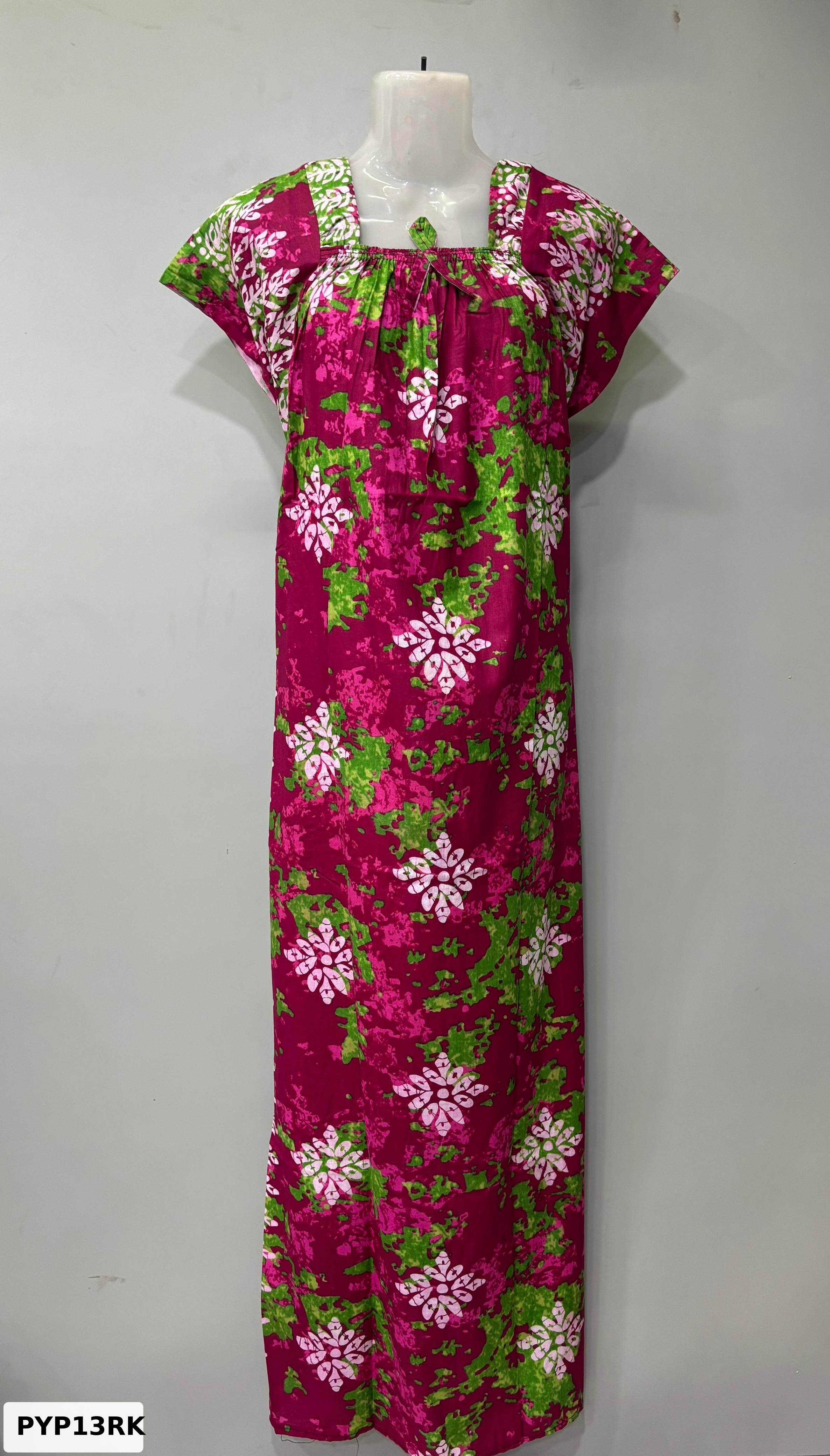 Procin Cotton Elastic Neck Nighty