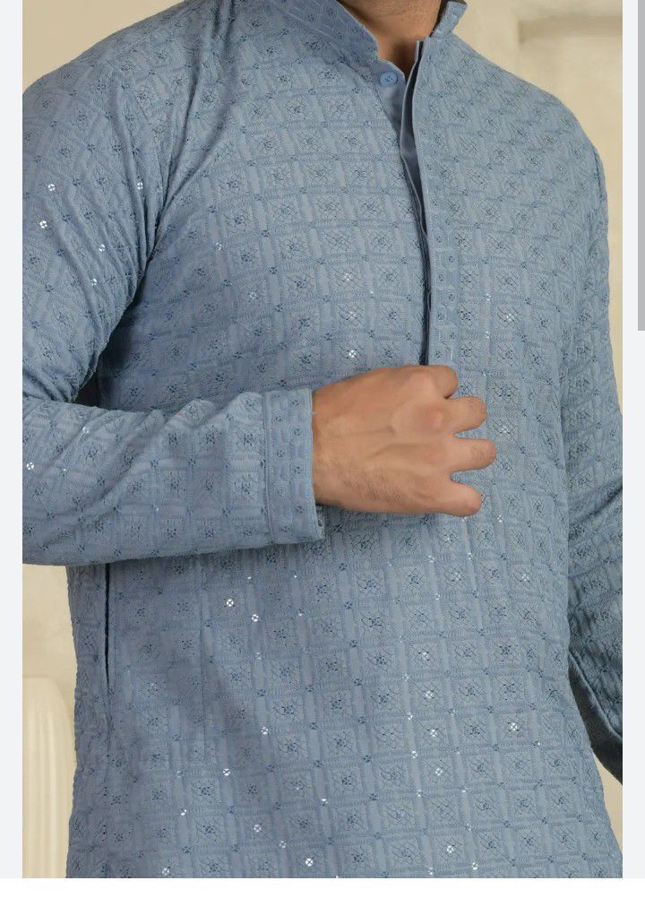 Lucknavi Chiken Kurta