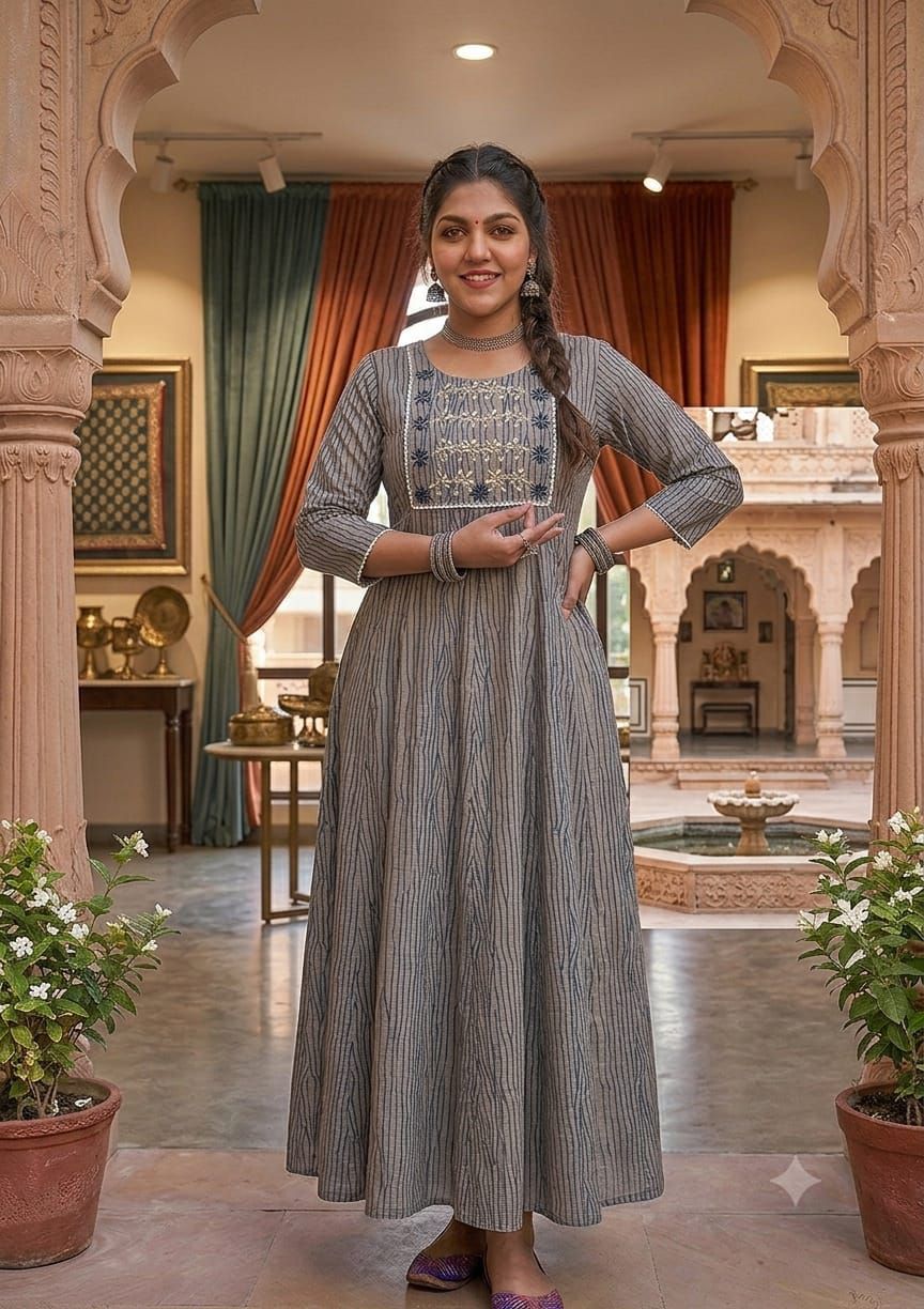 Big Size Women Long Gown