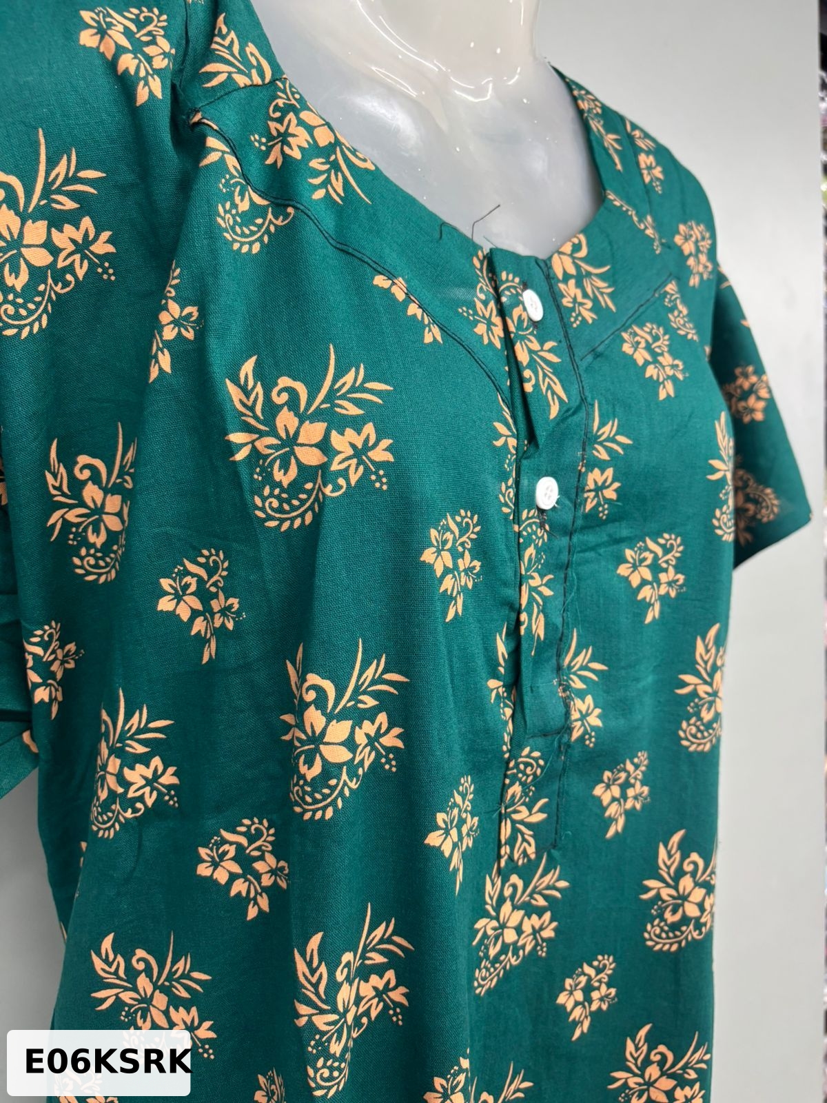 Cotton Apsara With Button Nighty