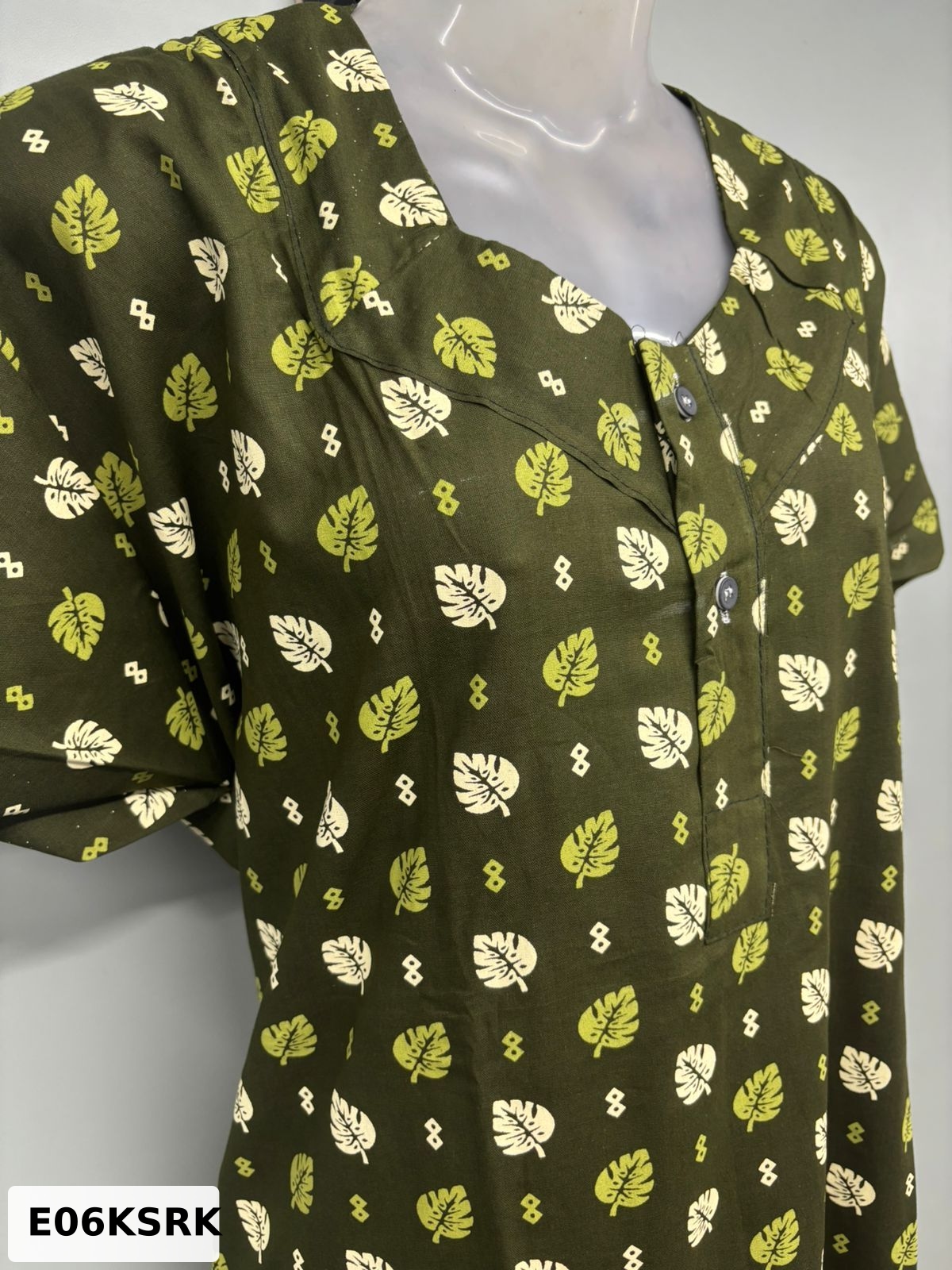 Cotton Apsara With Button Nighty