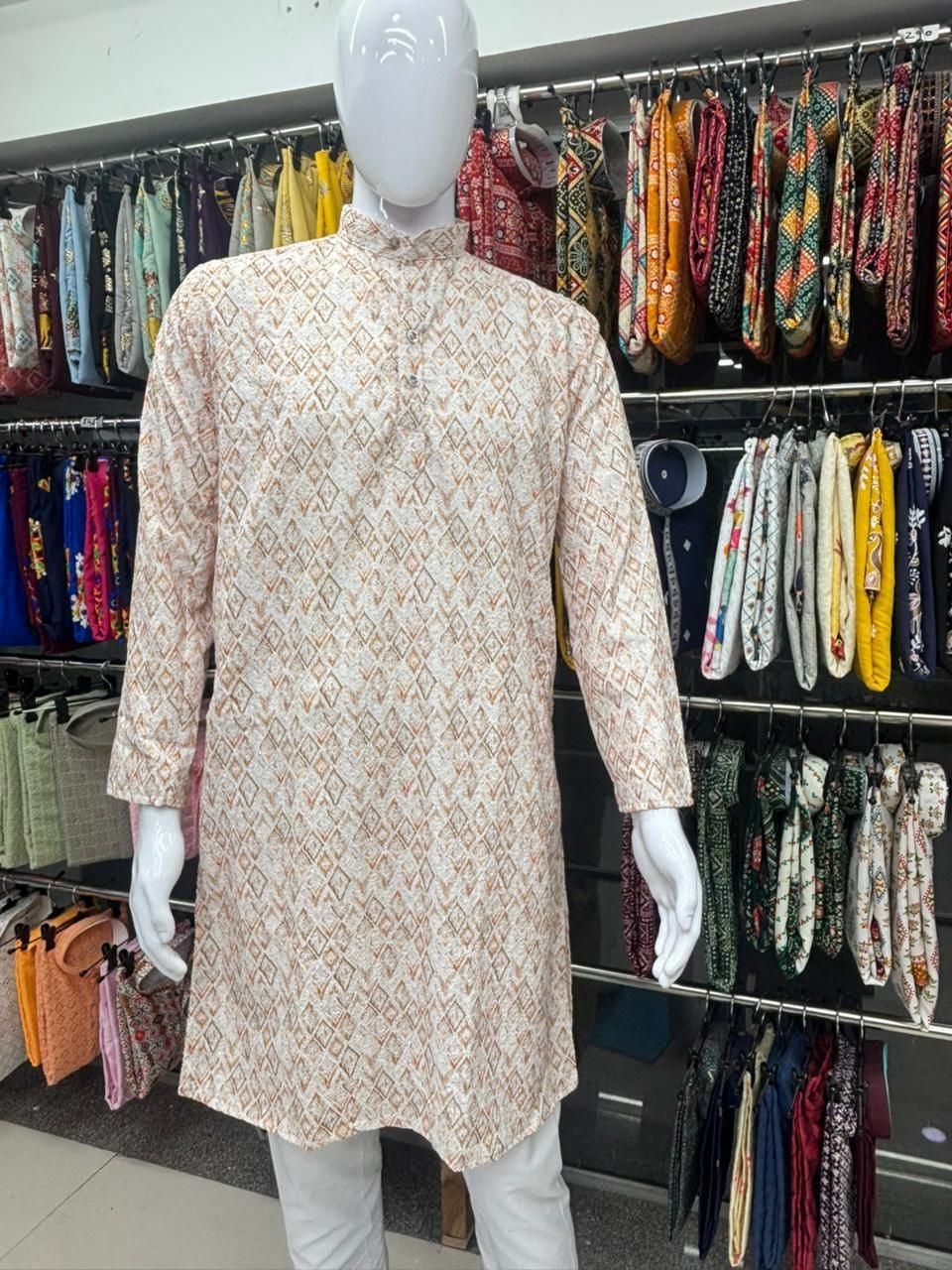 Lucknowi print kurta 
