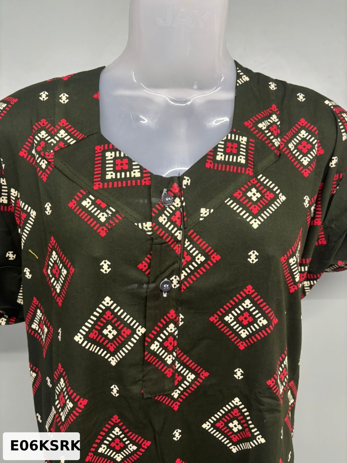 Cotton Apsara With Button Nighty