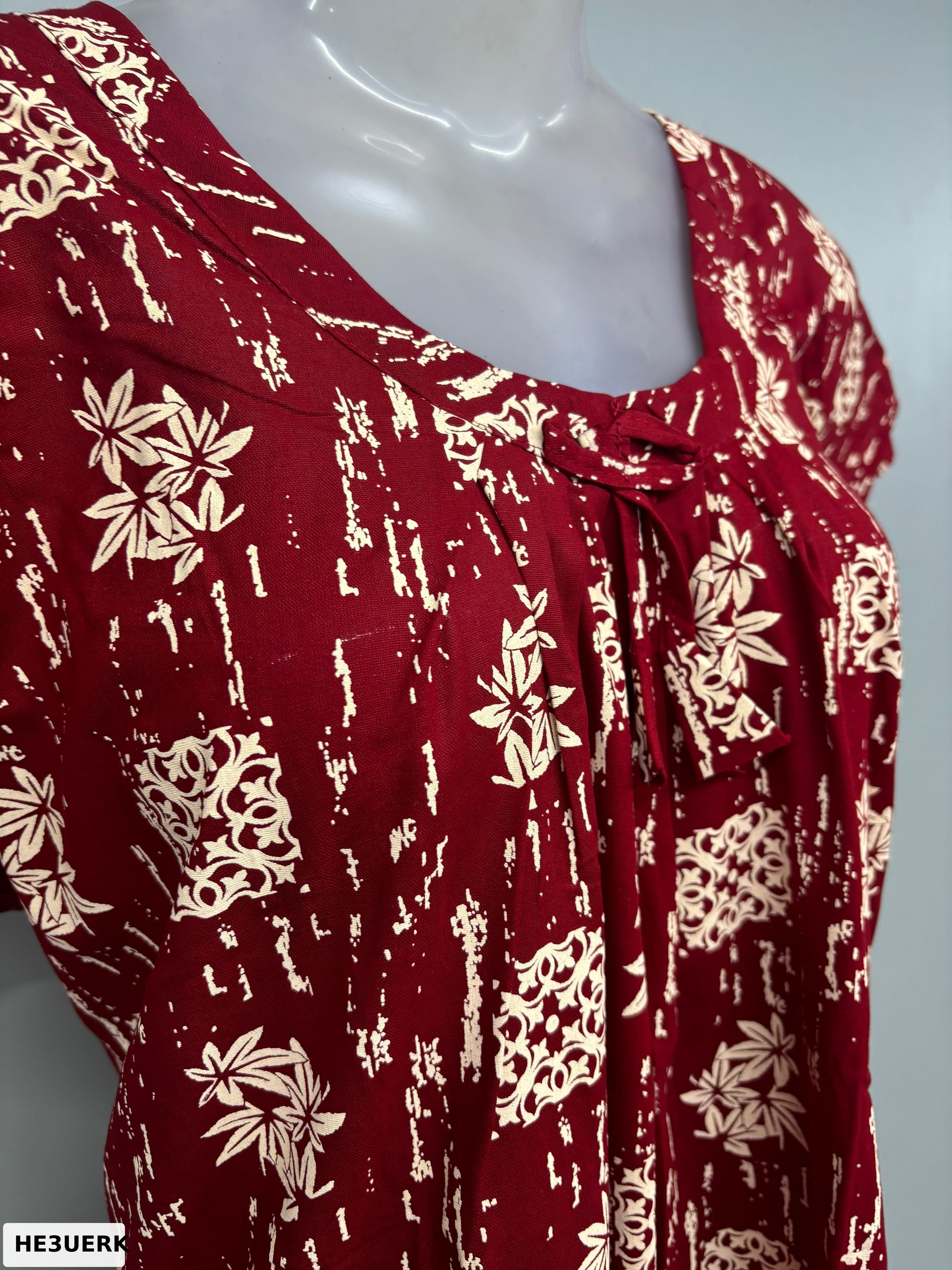 Cloth Cotton Apsara Round Neck Nighty
