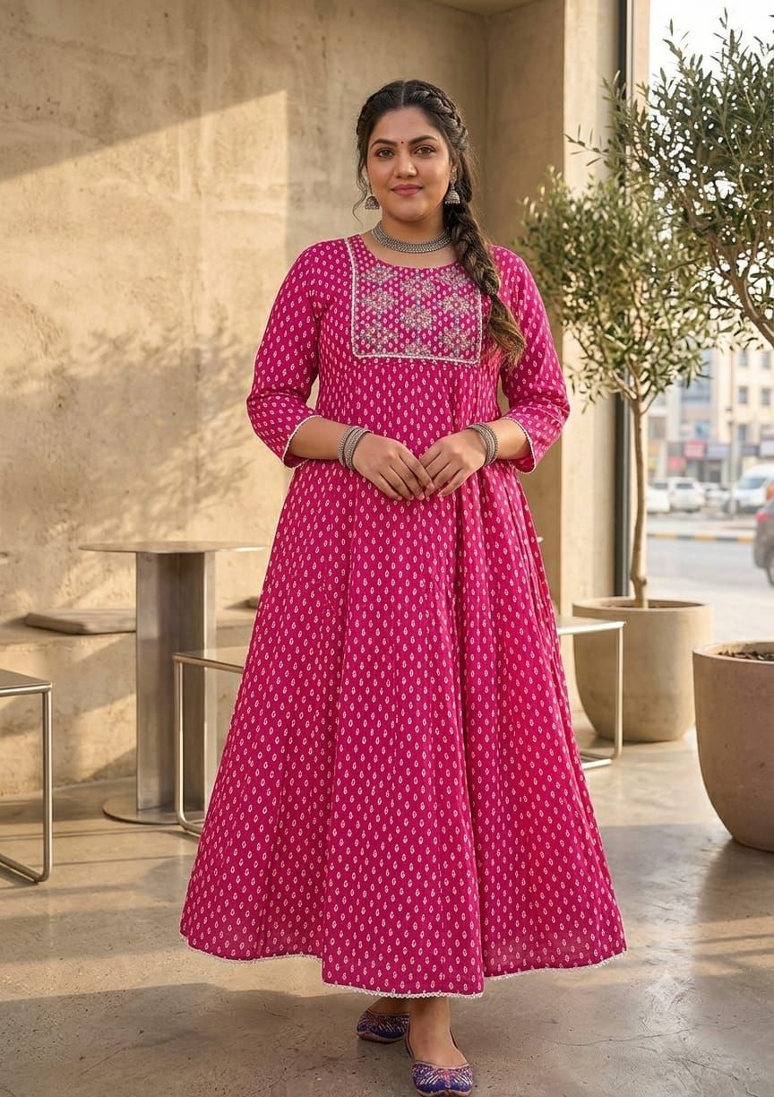 Big Size Women Long Gown