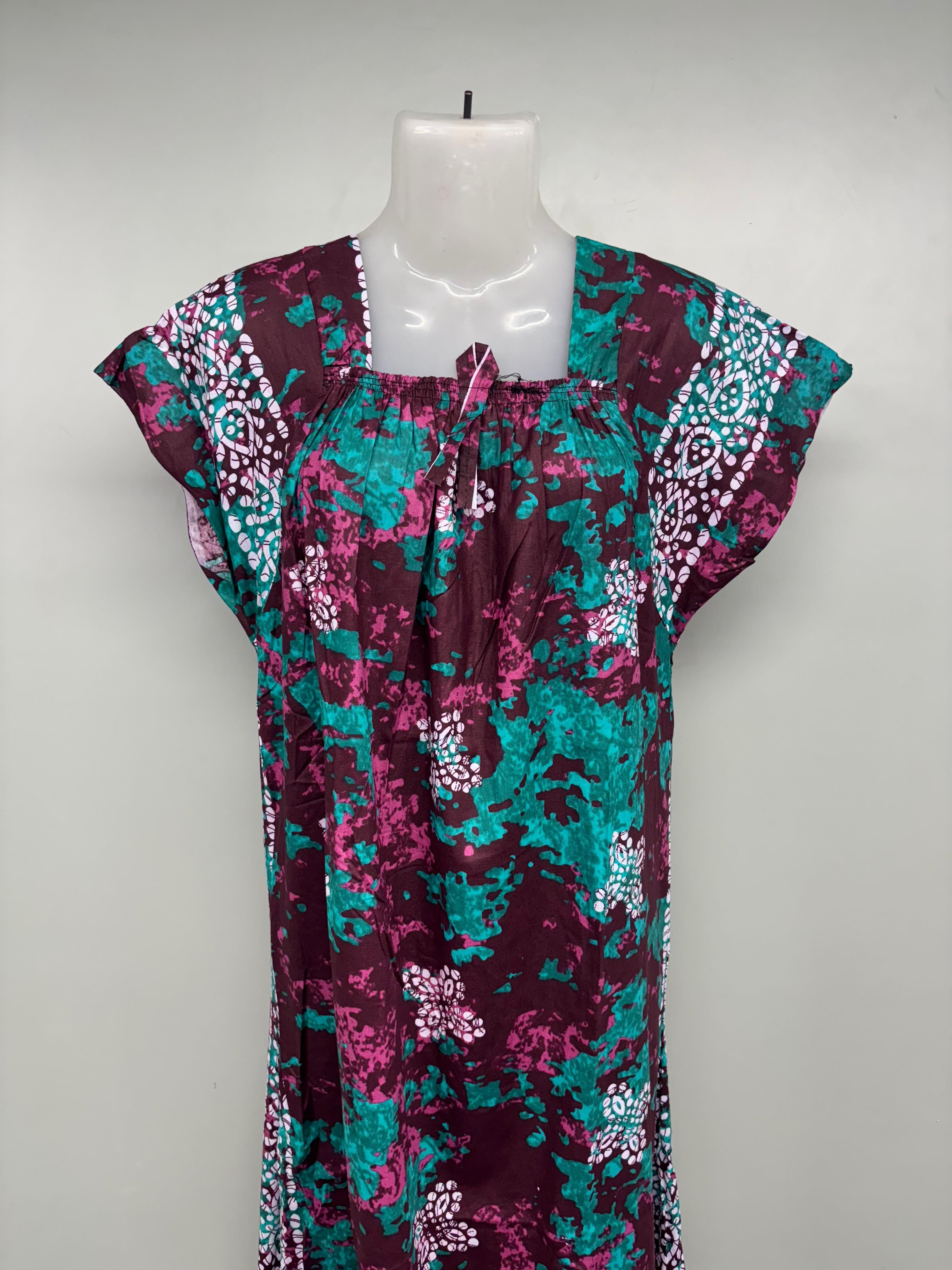 Procin Cotton Elastic Neck Nighty