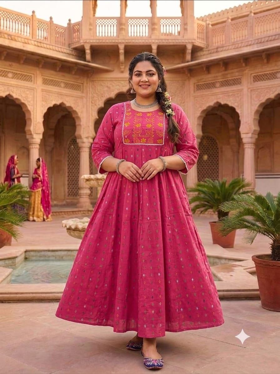 Big Size Women Long Gown