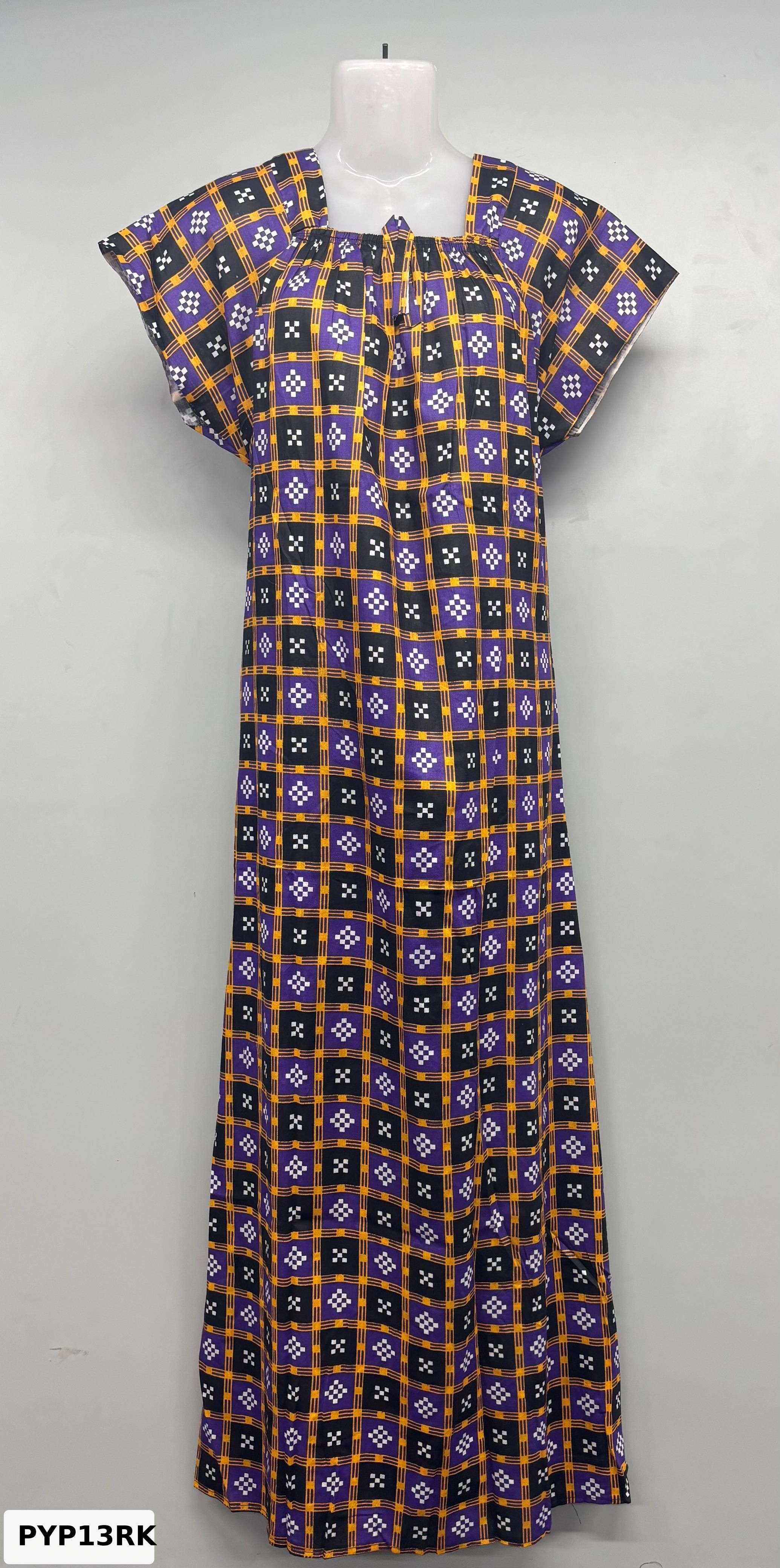 Procin Cotton Elastic Neck Nighty