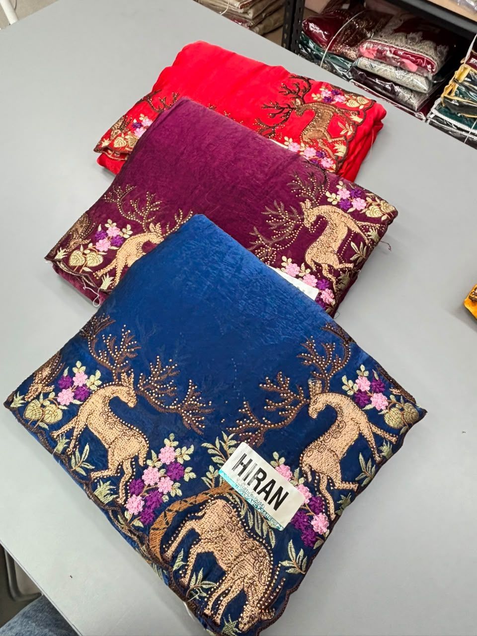 Hiran Work Saree