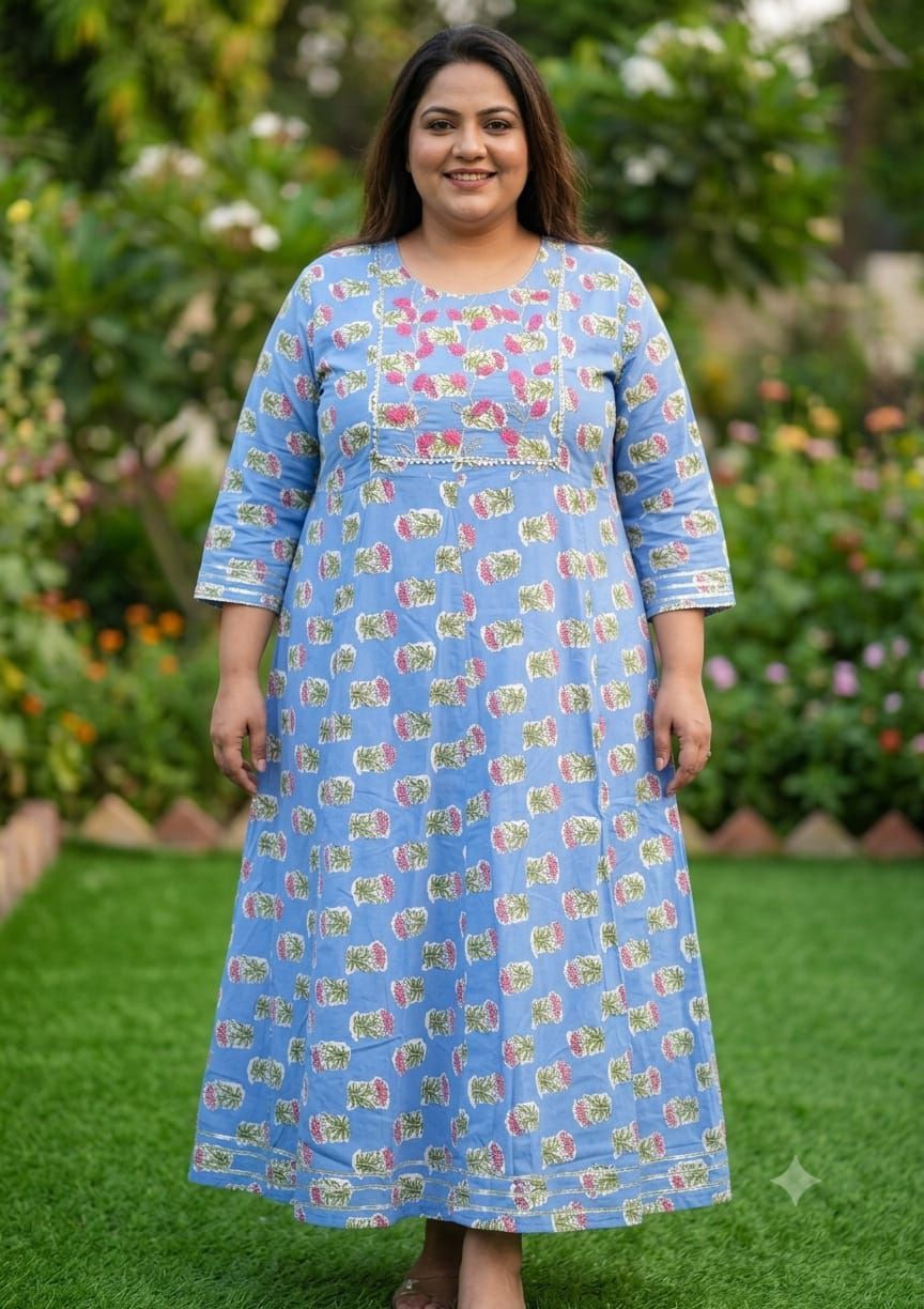 Big Size Women Long Gown