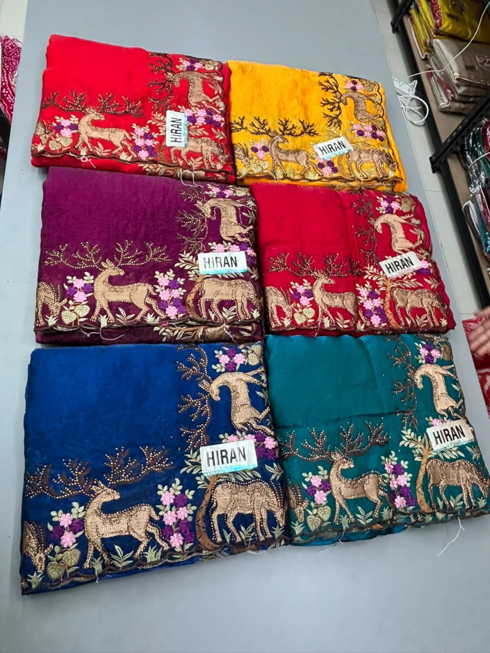 Hiran Work Saree