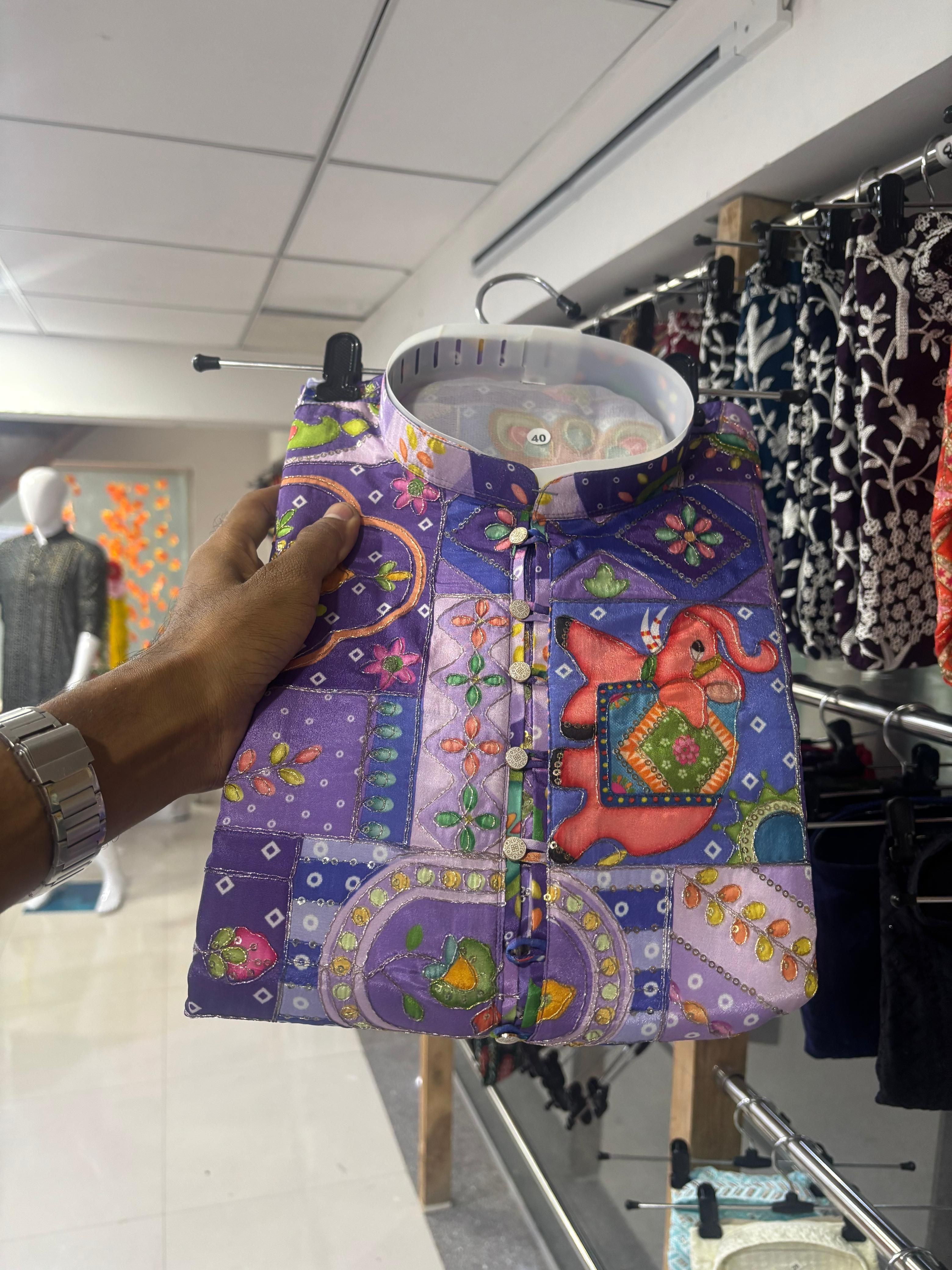 Position Print Kurta