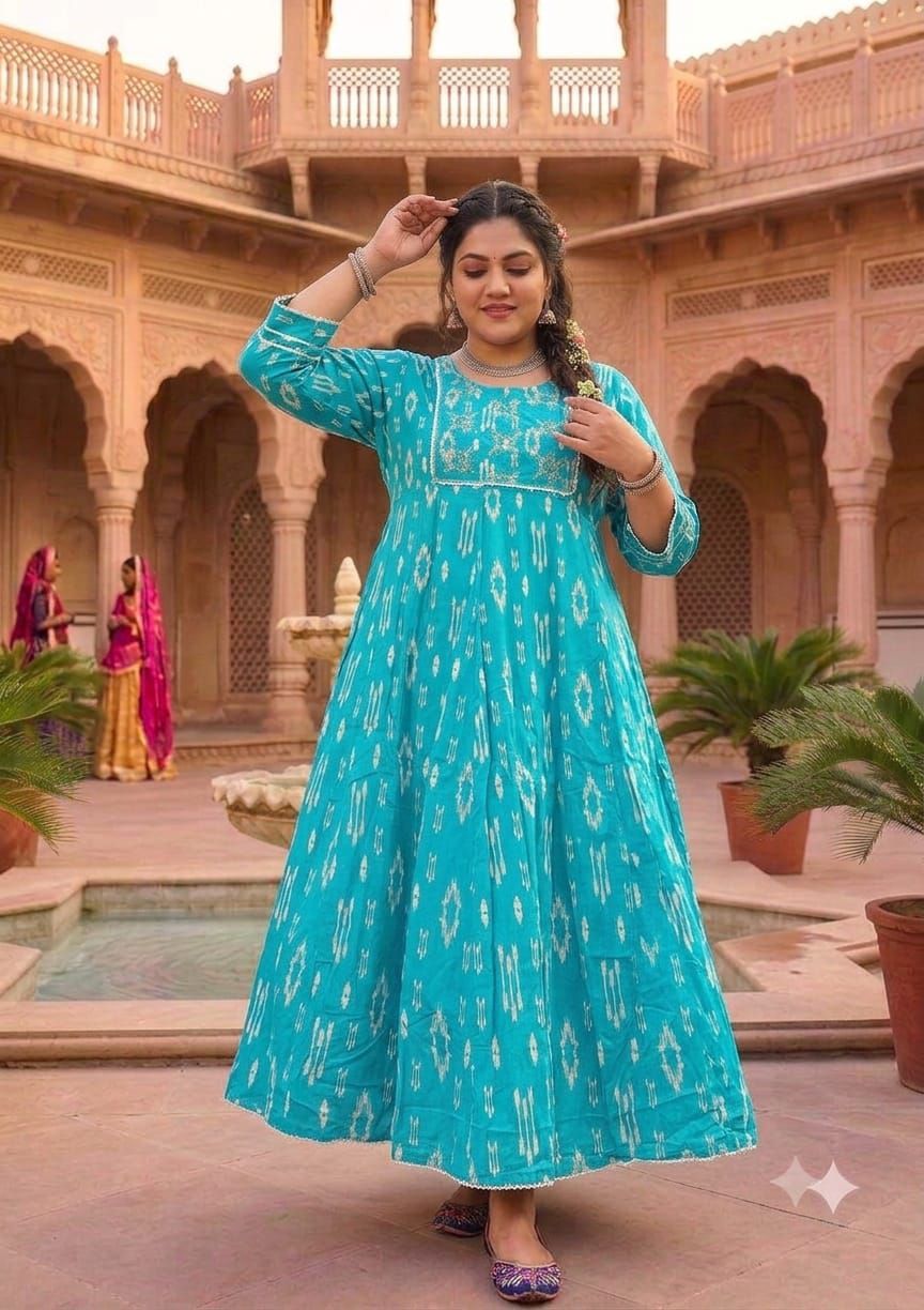 Big Size Women Long Gown