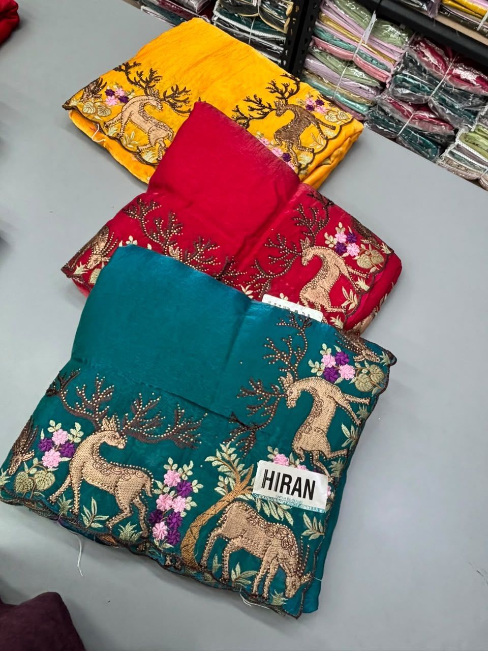 Hiran Work Saree