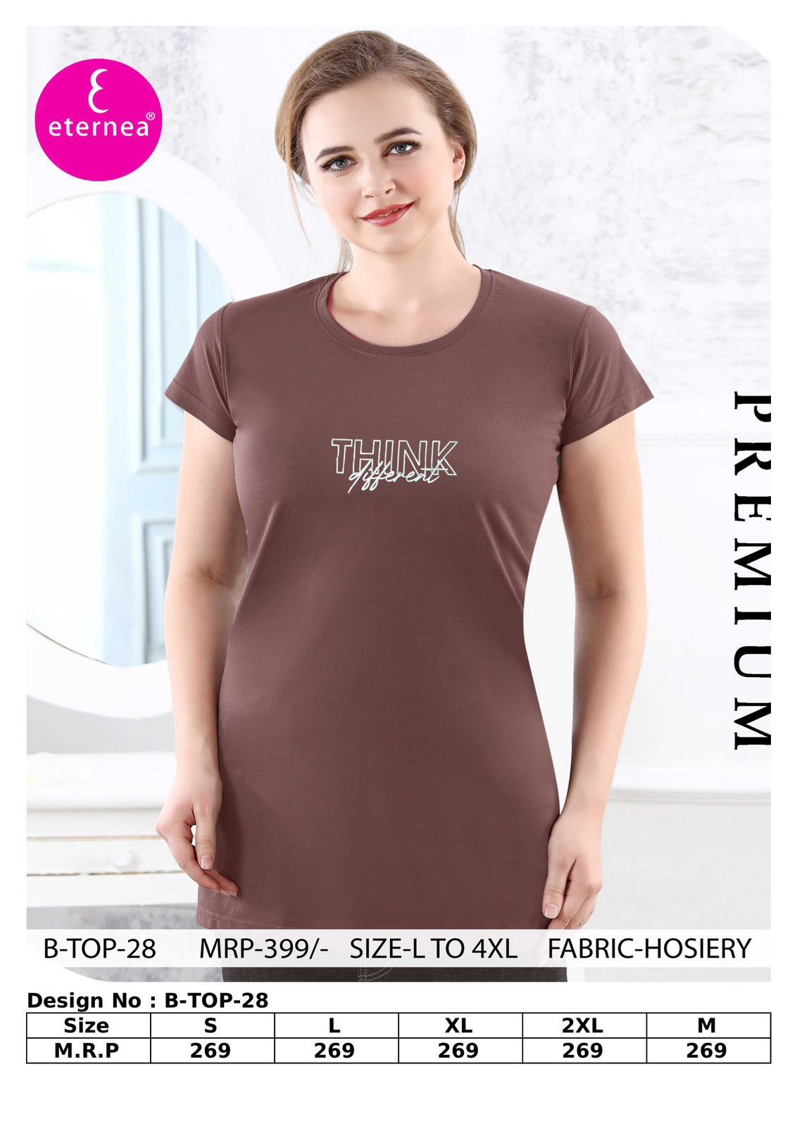 Ladies Eterna Brand T Shirt