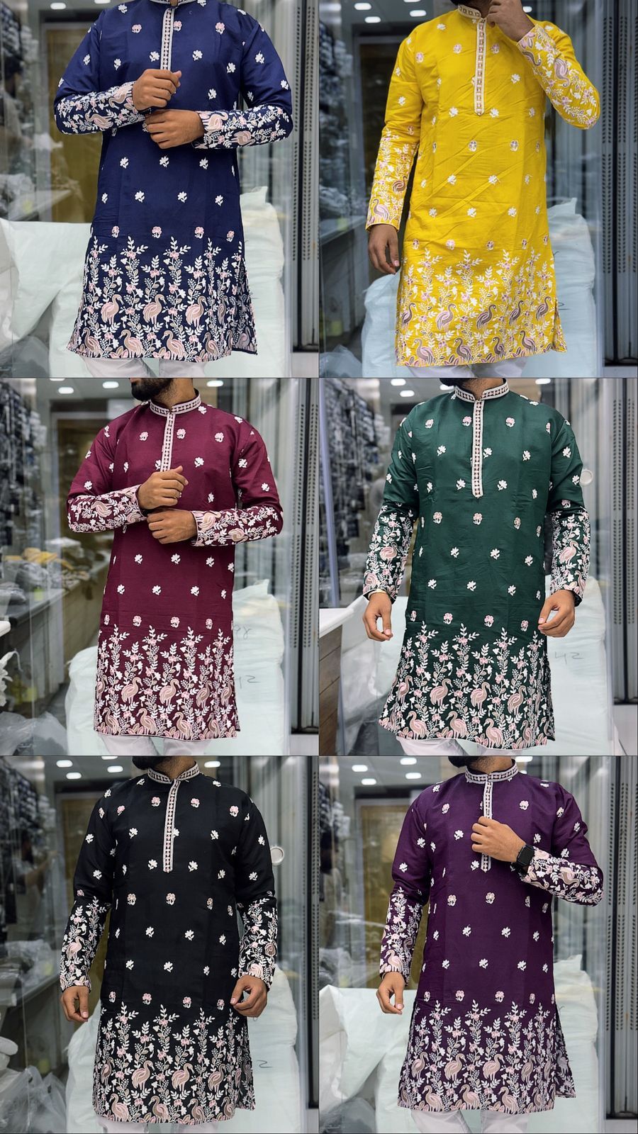 Men's Zari Work Daman Kurta