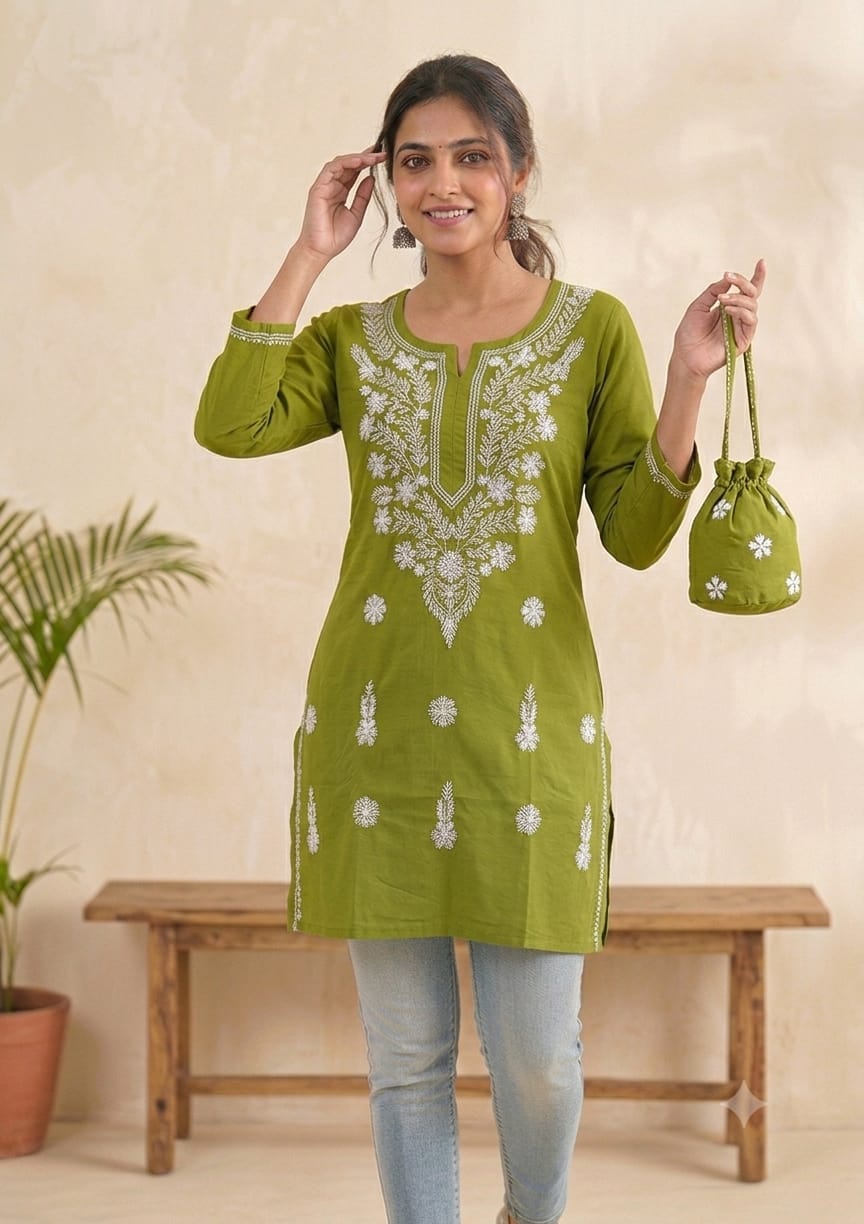 Lucknowi Tunic Top Kurtis