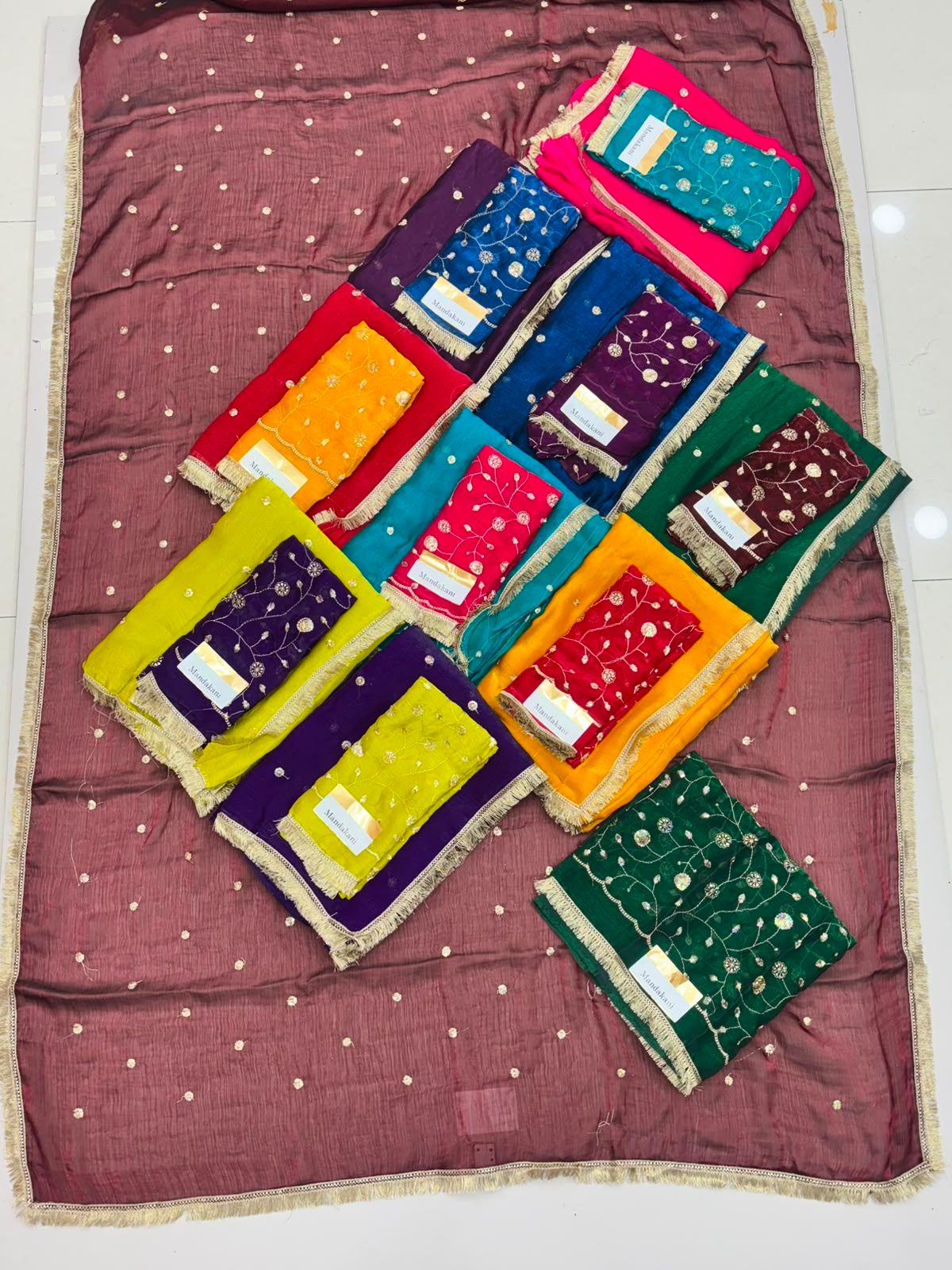 Mandakani Designer Butti Work Saree Collection
