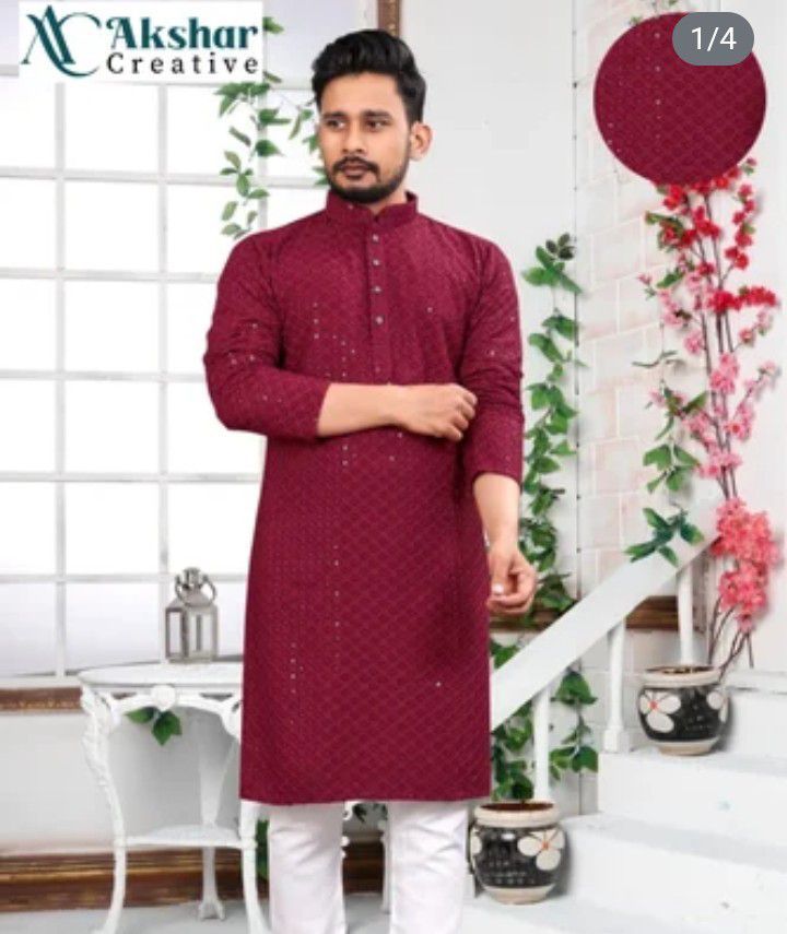 Lucknavi Chiken Kurta