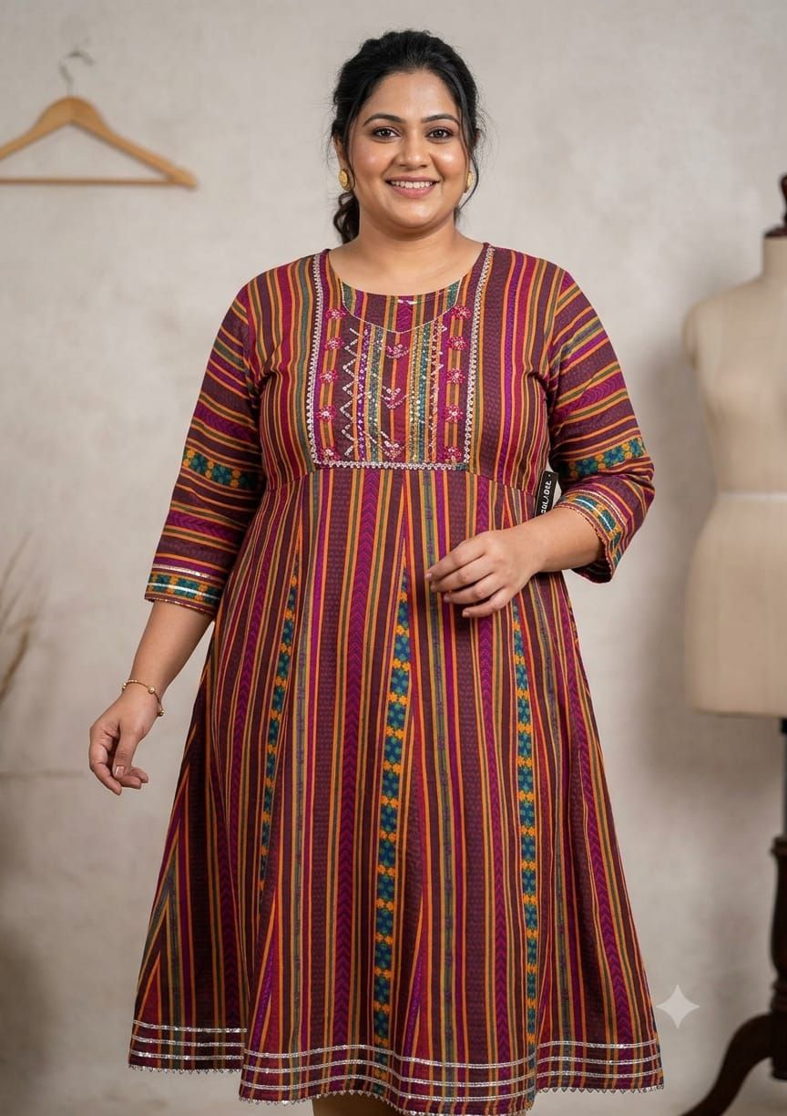 Big Size Women Long Gown