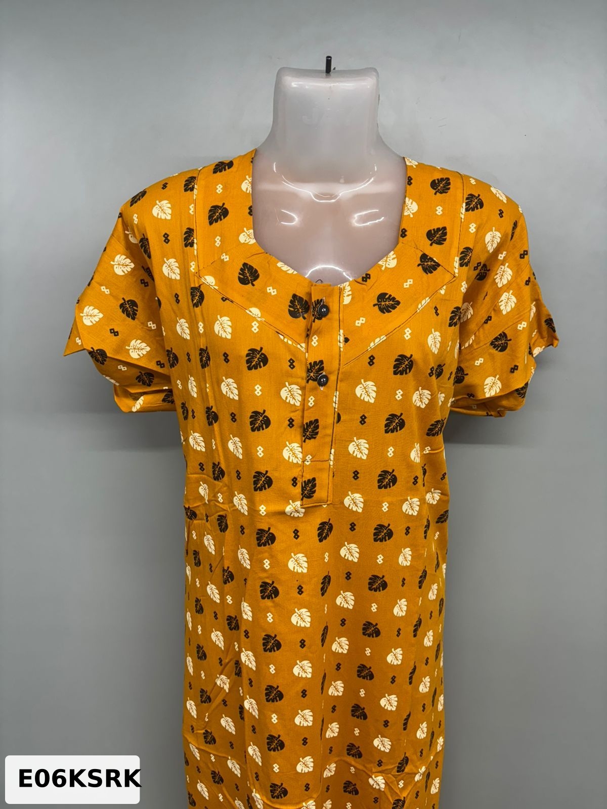 Cotton Apsara With Button Nighty
