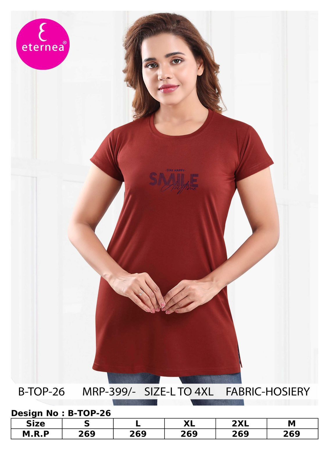 Ladies Eterna Brand T Shirt