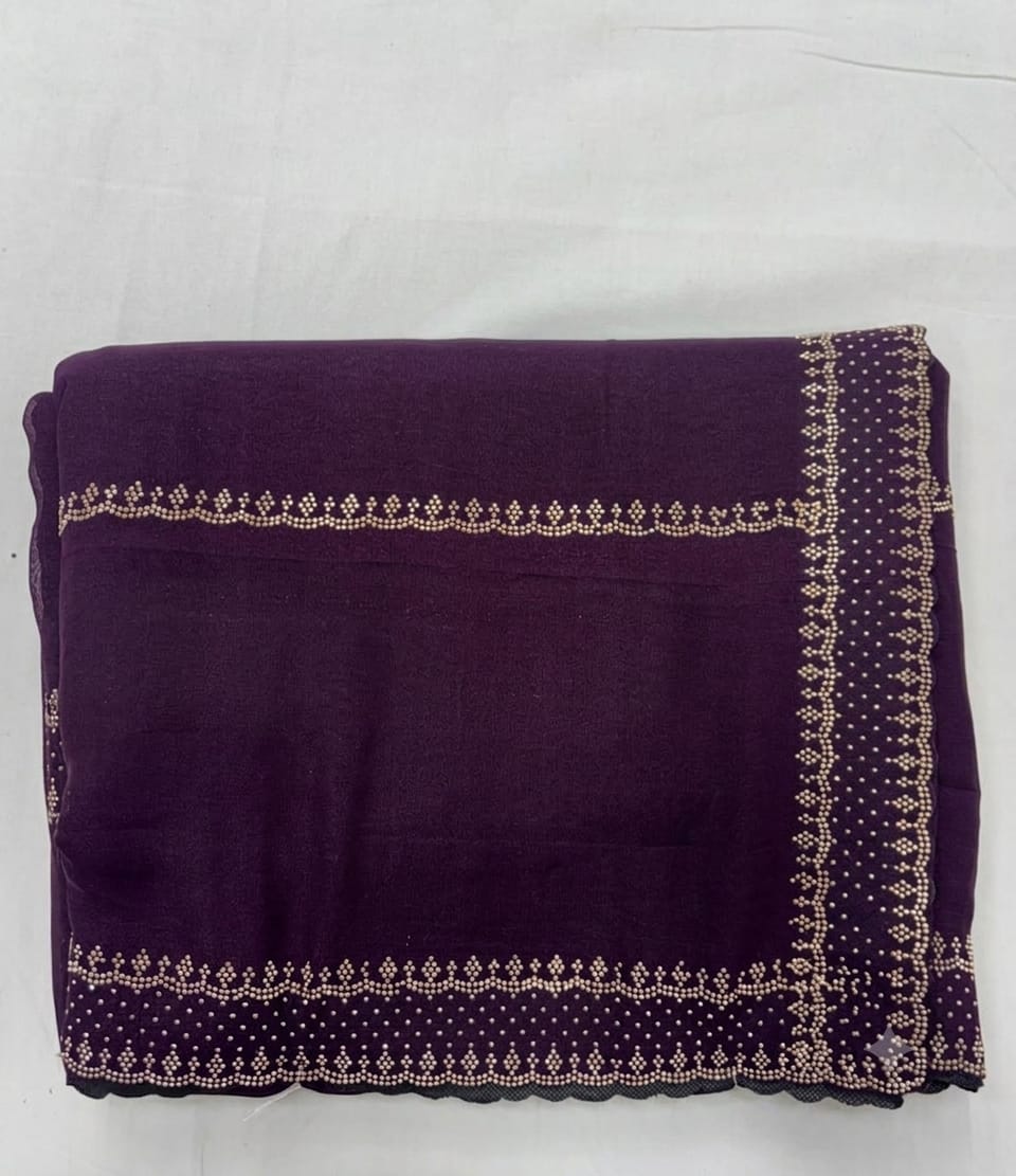 Star Georgette Running Back Blouse