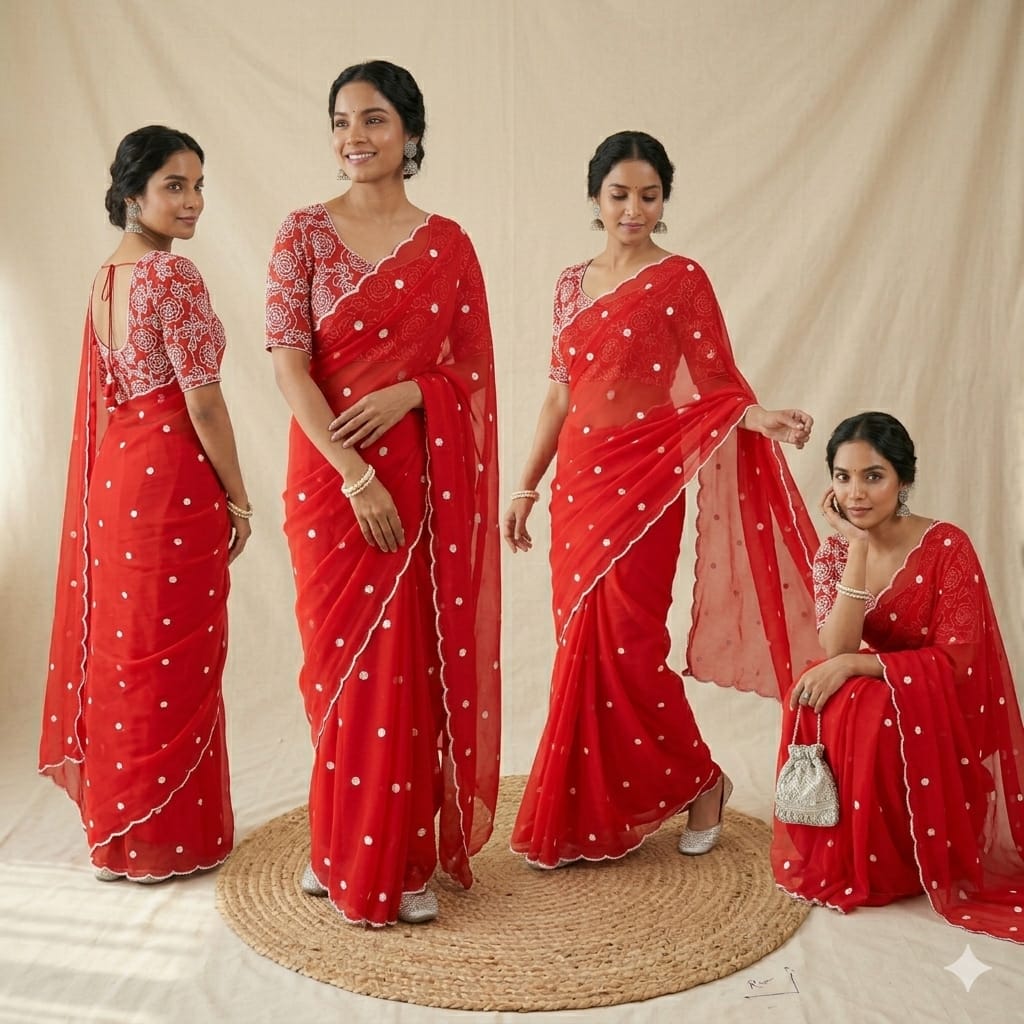 Anamika Heavy Georgette Saree