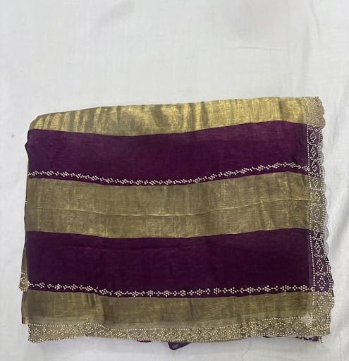 Heavy Satin 9 Patta Back Blouse