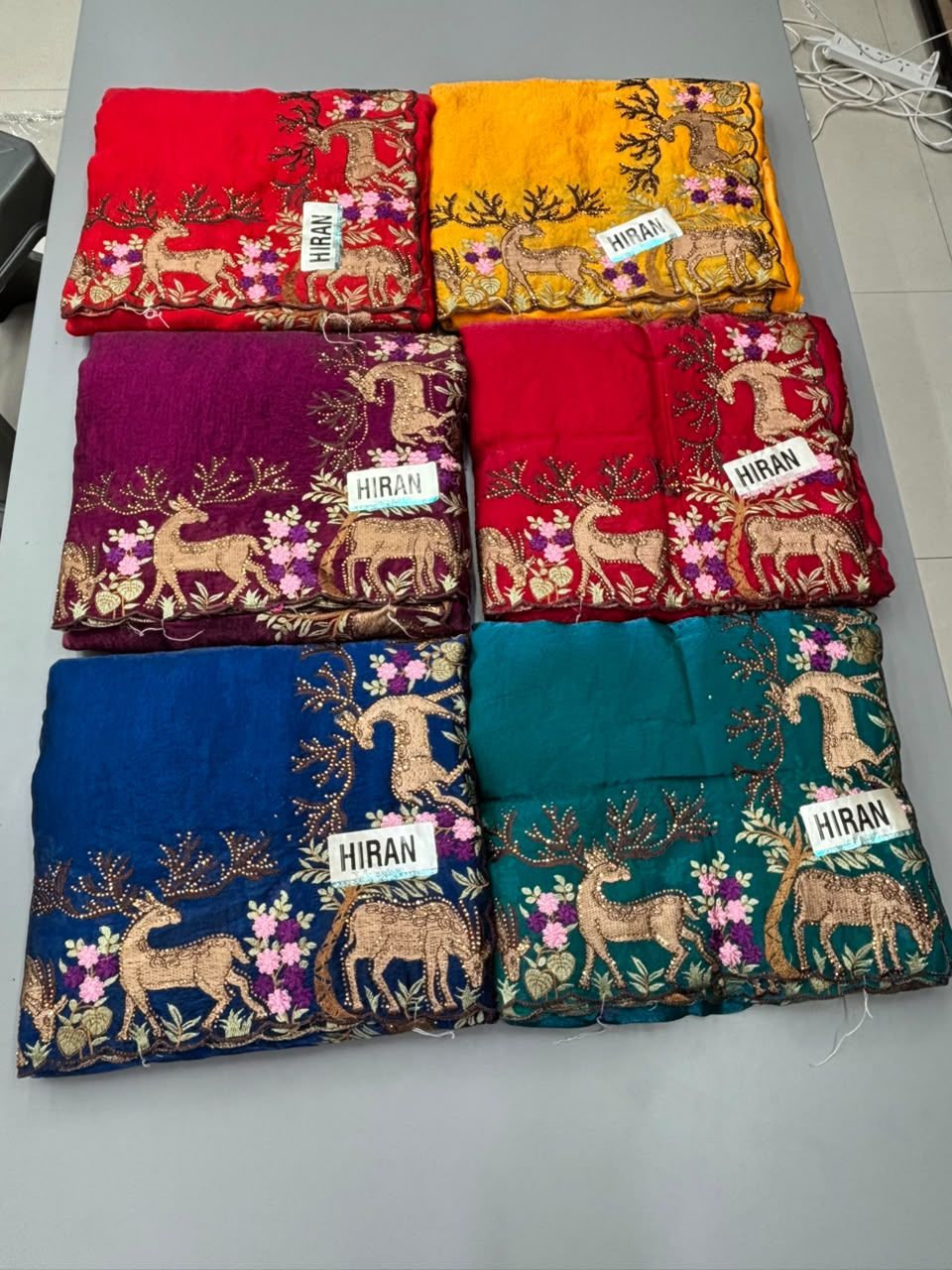 Hiran Work Saree