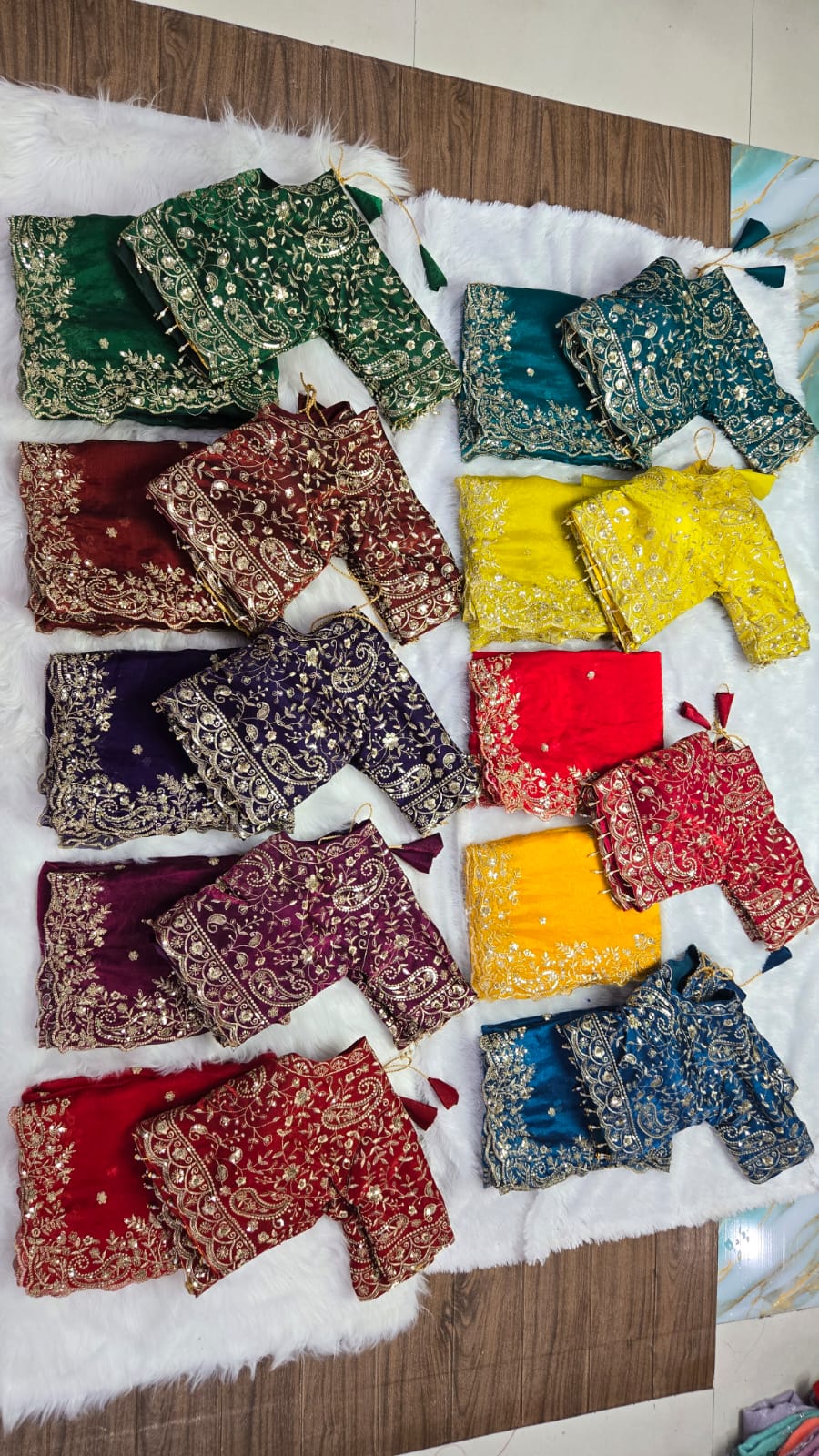 Fendy Silk With Readymade Blouse