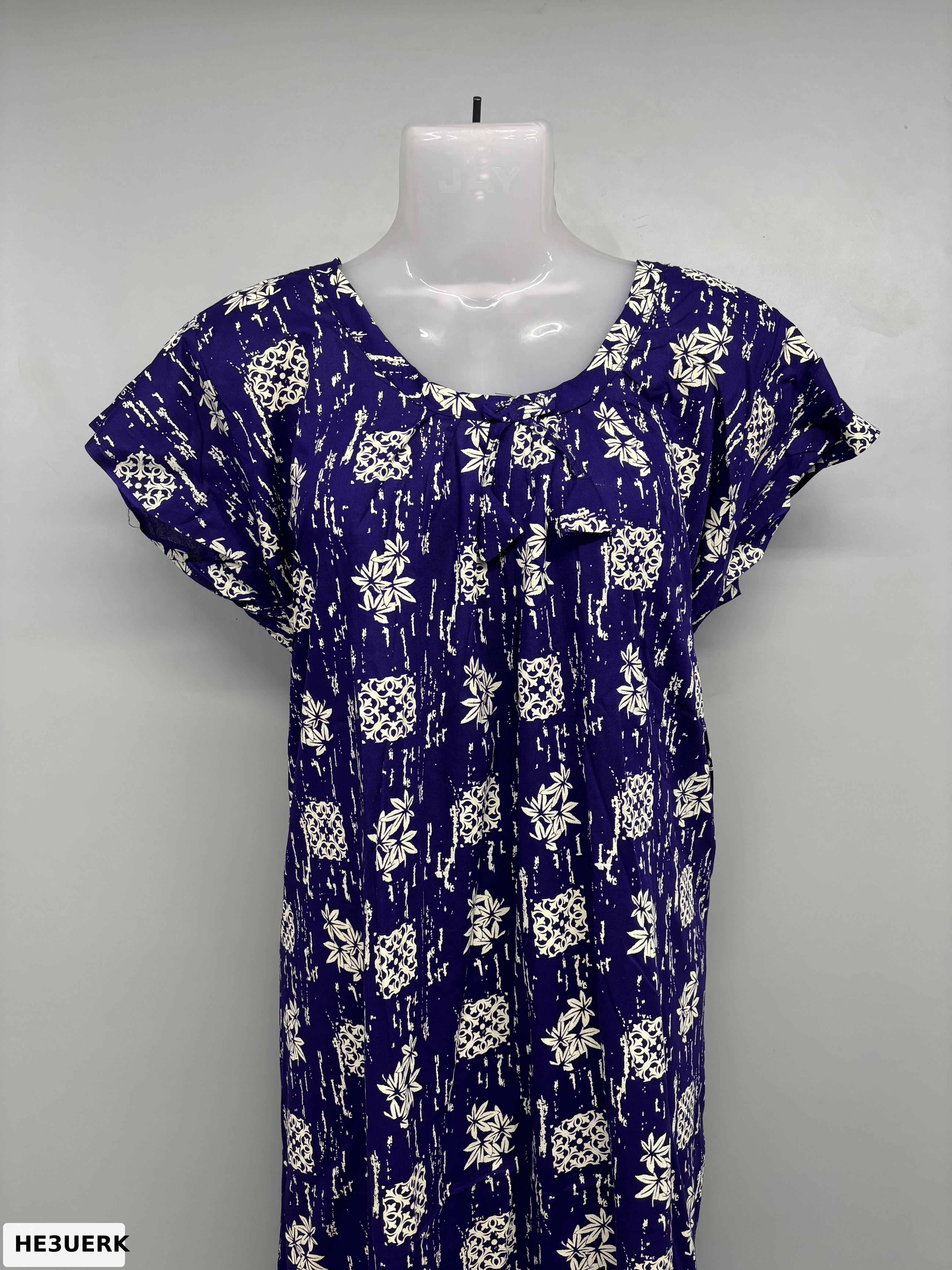 Cloth Cotton Apsara Round Neck Nighty