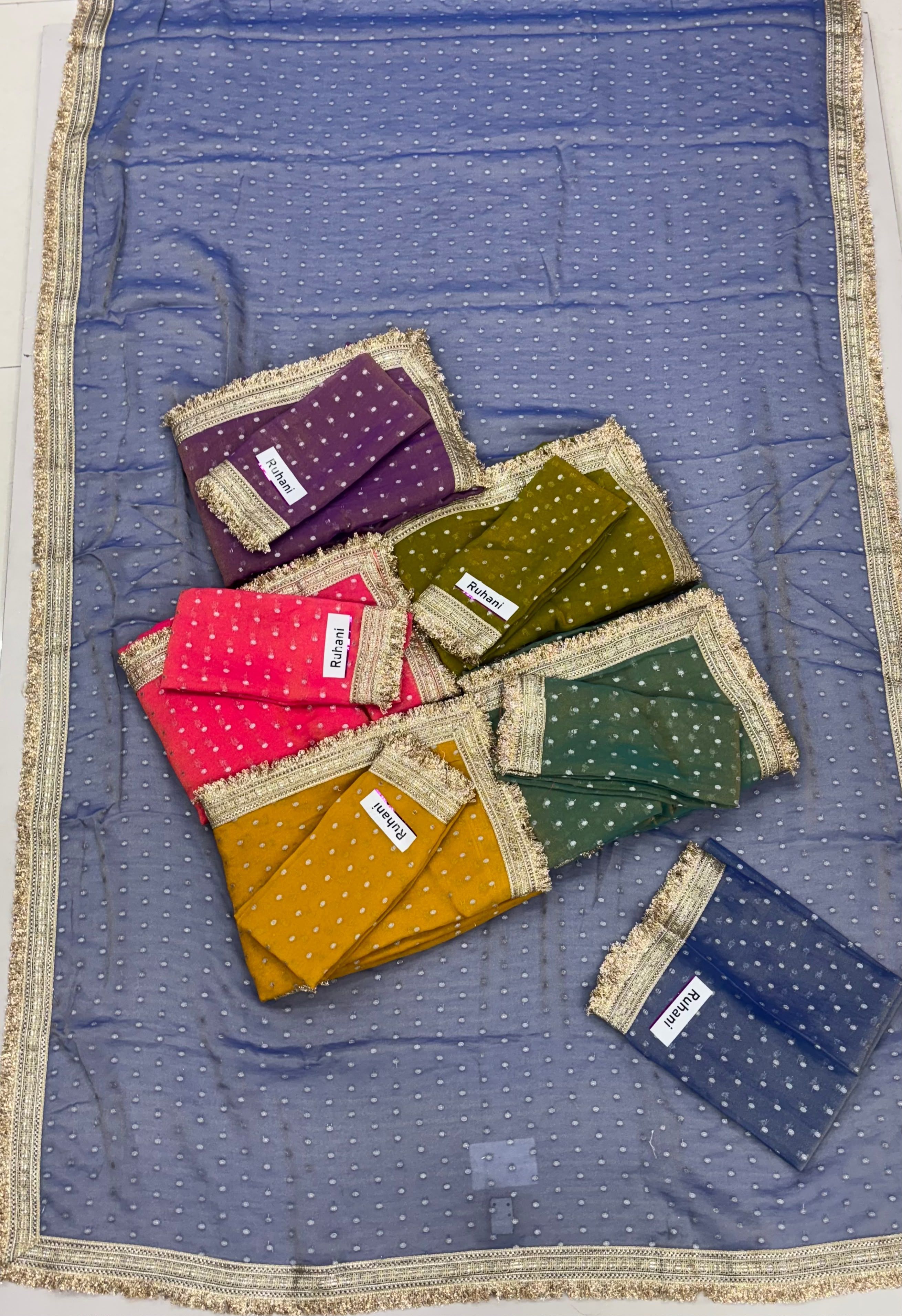 Ruhani Sequins Butti Saree