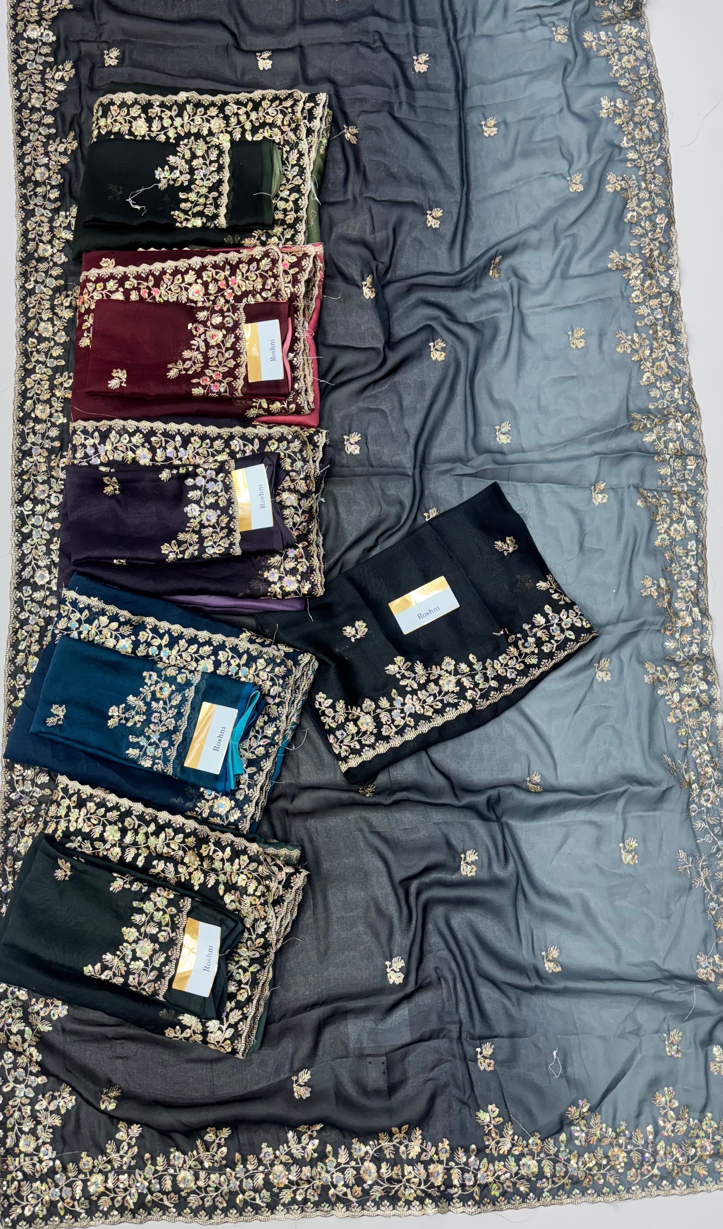 Roshni Fancy Georgette Saree