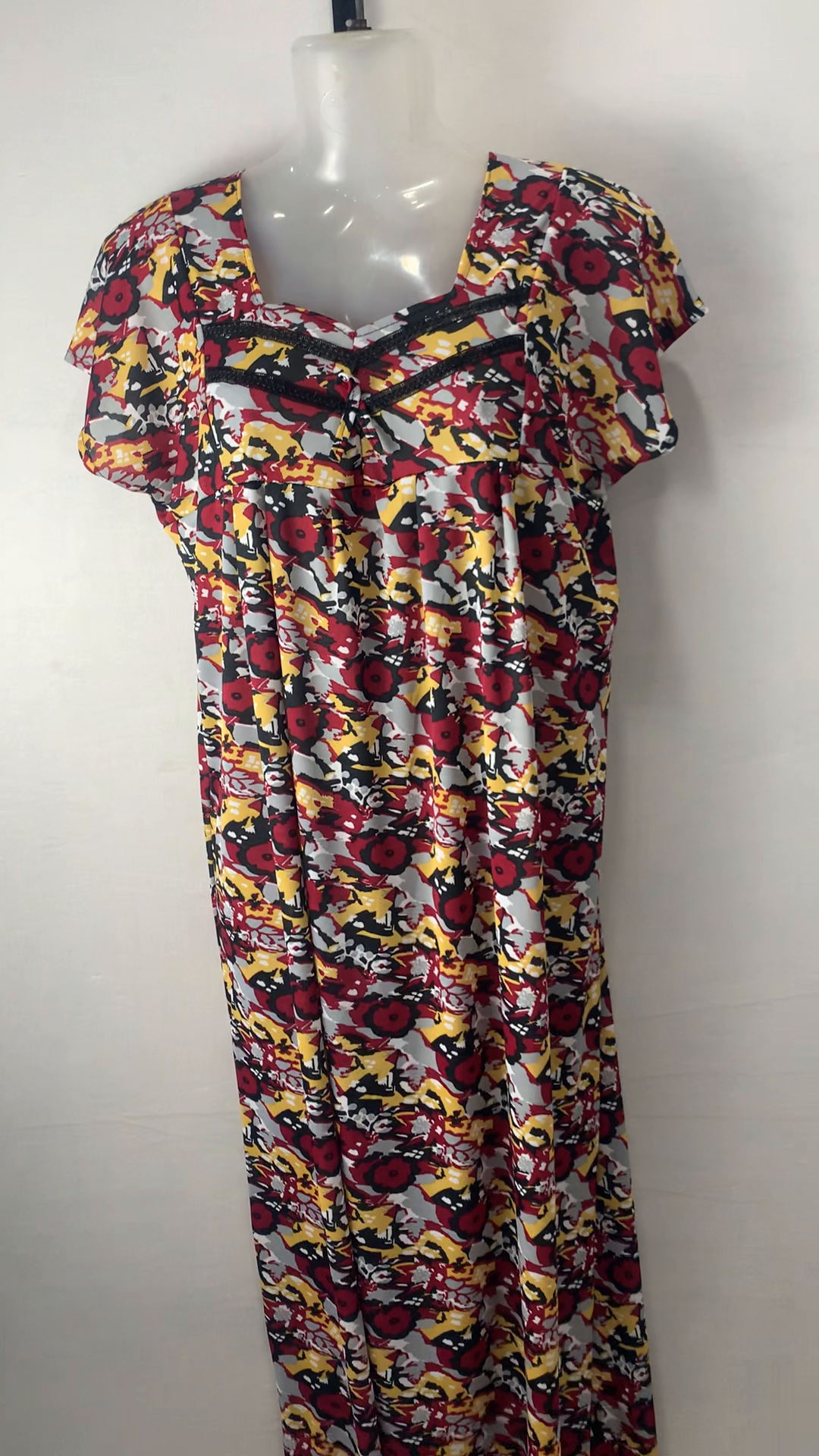 Sarina Print V Neck Nighty