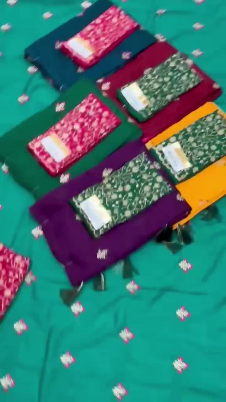 Sanvika Butti Saree With Designer Blouse