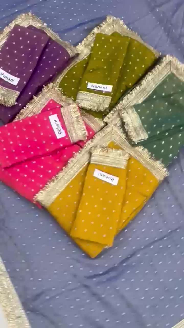 Ruhani Sequins Butti Saree