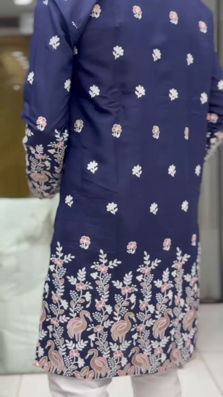Men's Zari Work Daman Kurta