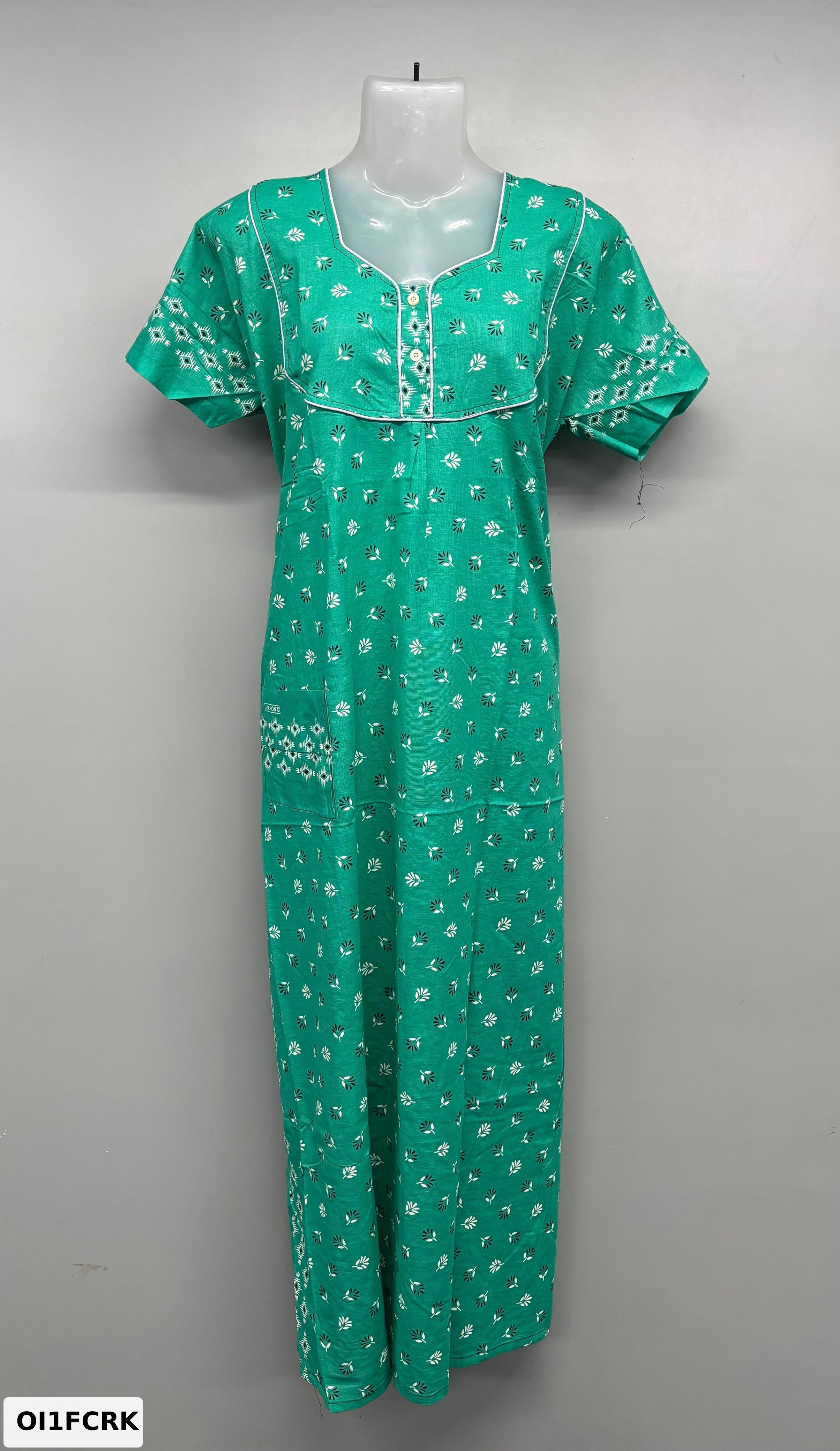 Carol Piping Cotton Nighty